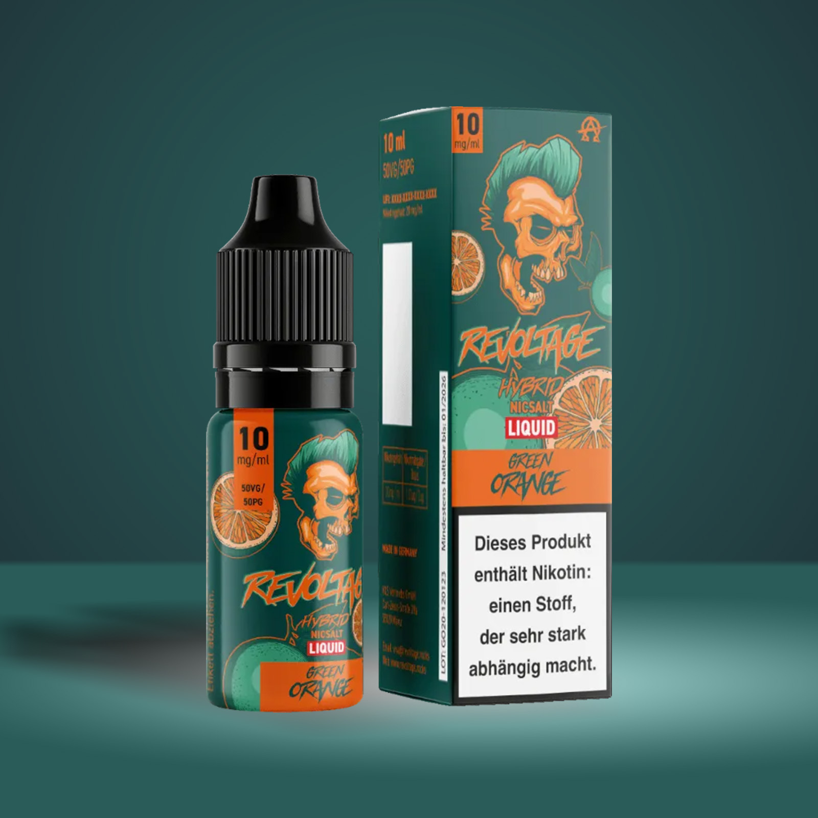 Revoltage - E-Liquid - Nikotinsalz - Green Orange - 10 ml - 10 mg 2