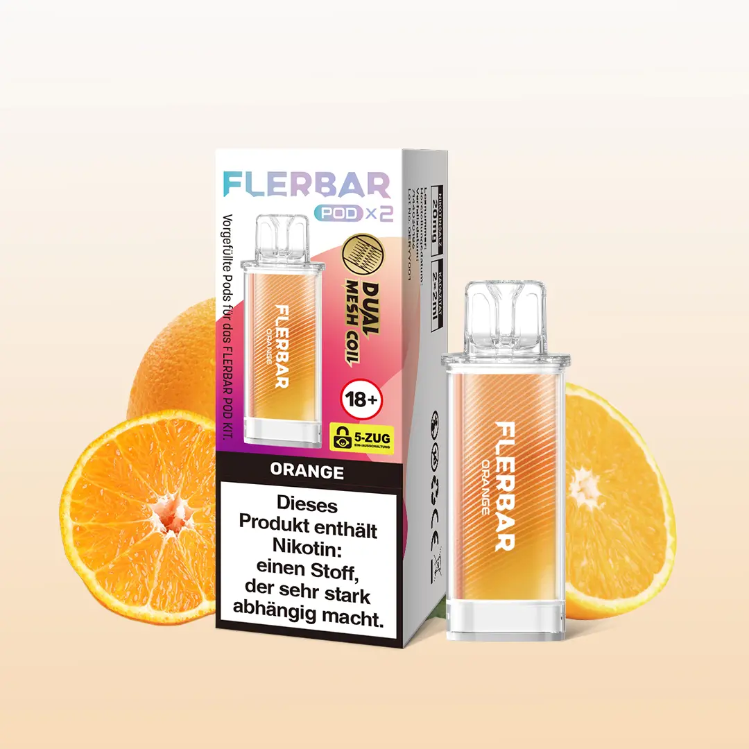 Flerbar Prefilled Pod Orange 20 mg | Günstig online 1