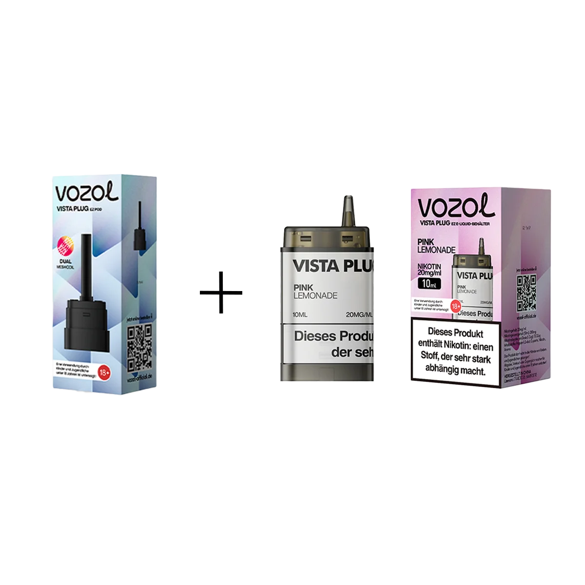 Vozol - Vista Plug Set - EZ Pod - Pink Lemonade + Empty Pod