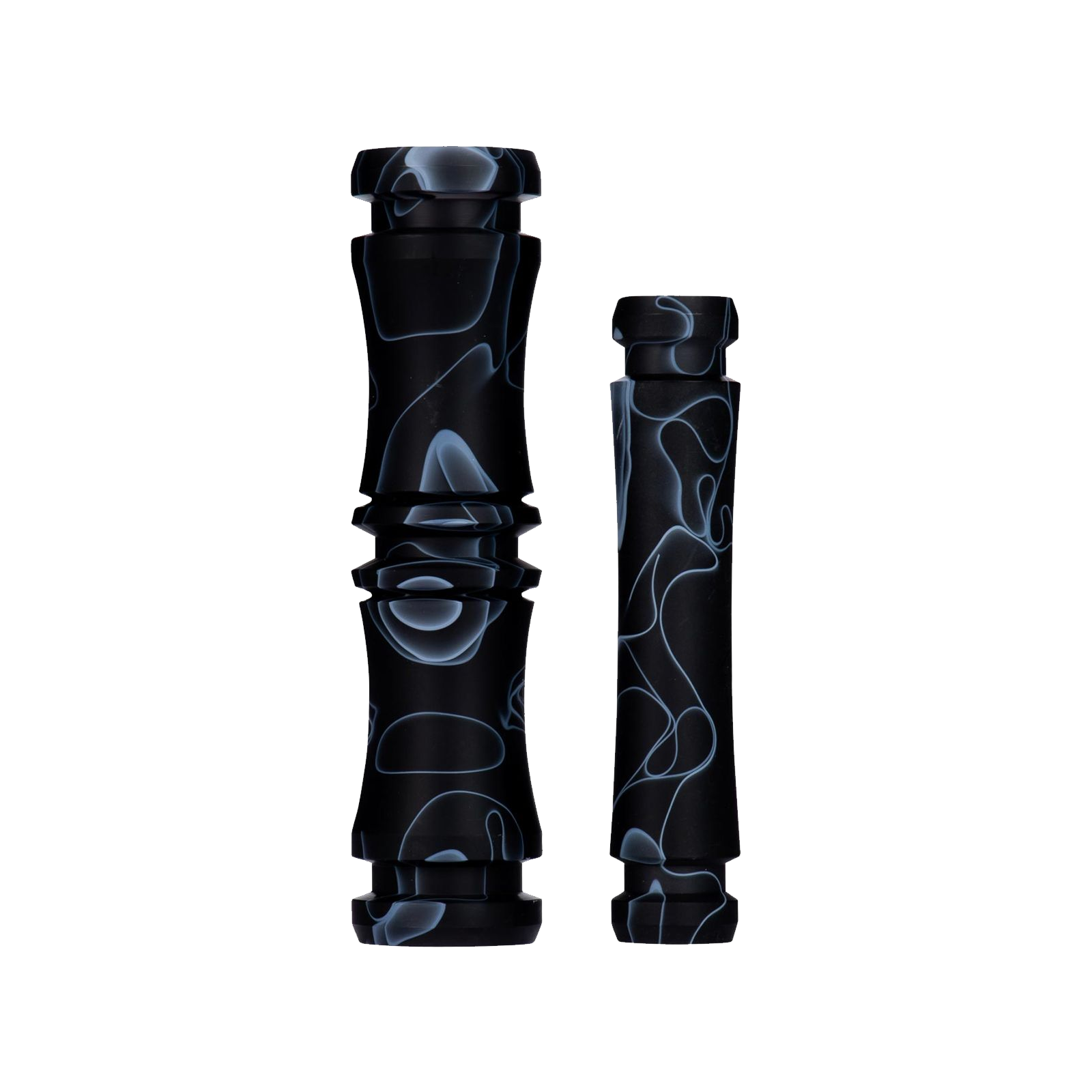Moze Breeze Two +Line Sleeve Set Wavy Black – Detailaufnahme des austauschbaren Rauchsäulensleeves in schwarzem Design. 2