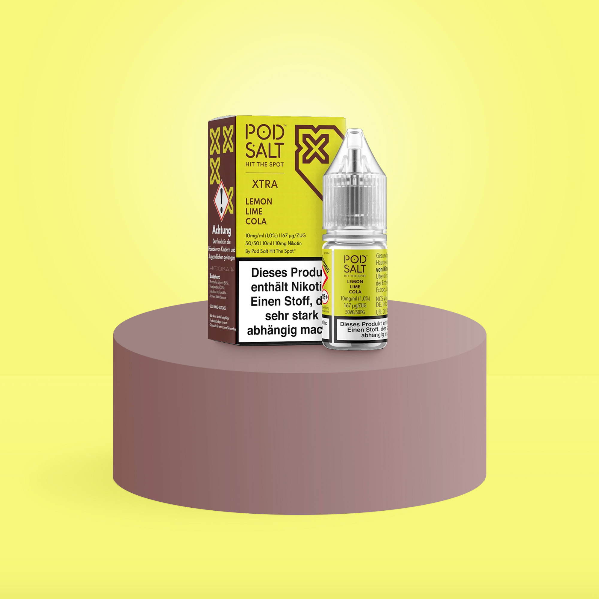 Pod Salt Xtra Nikotinsalz E-Liquid Lemon Lime Cola 10 ml mit 10 mg g&uuml;nstig bestellen 1