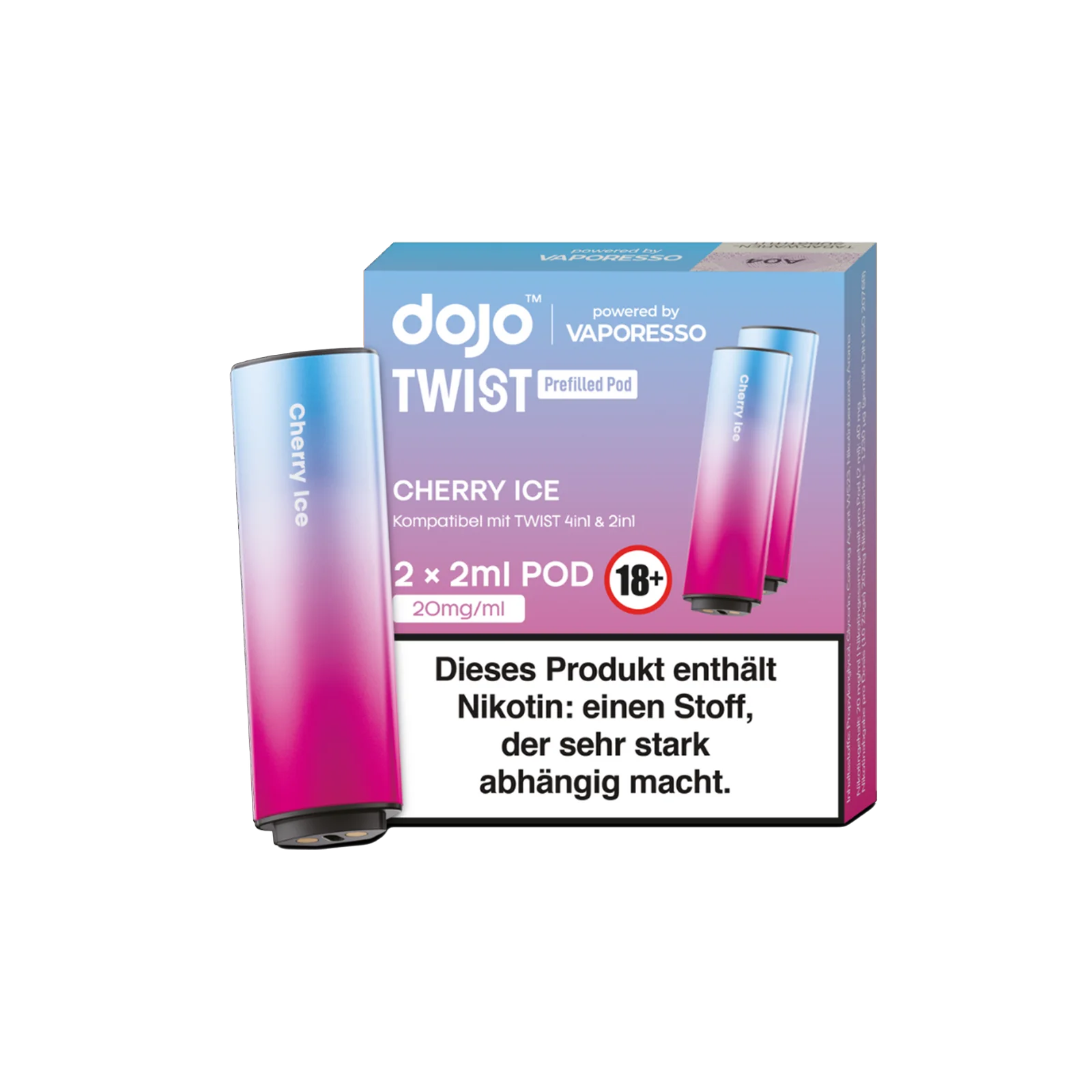 Vaporesso - Dojo Twist - Pod - Cherry Ice 1