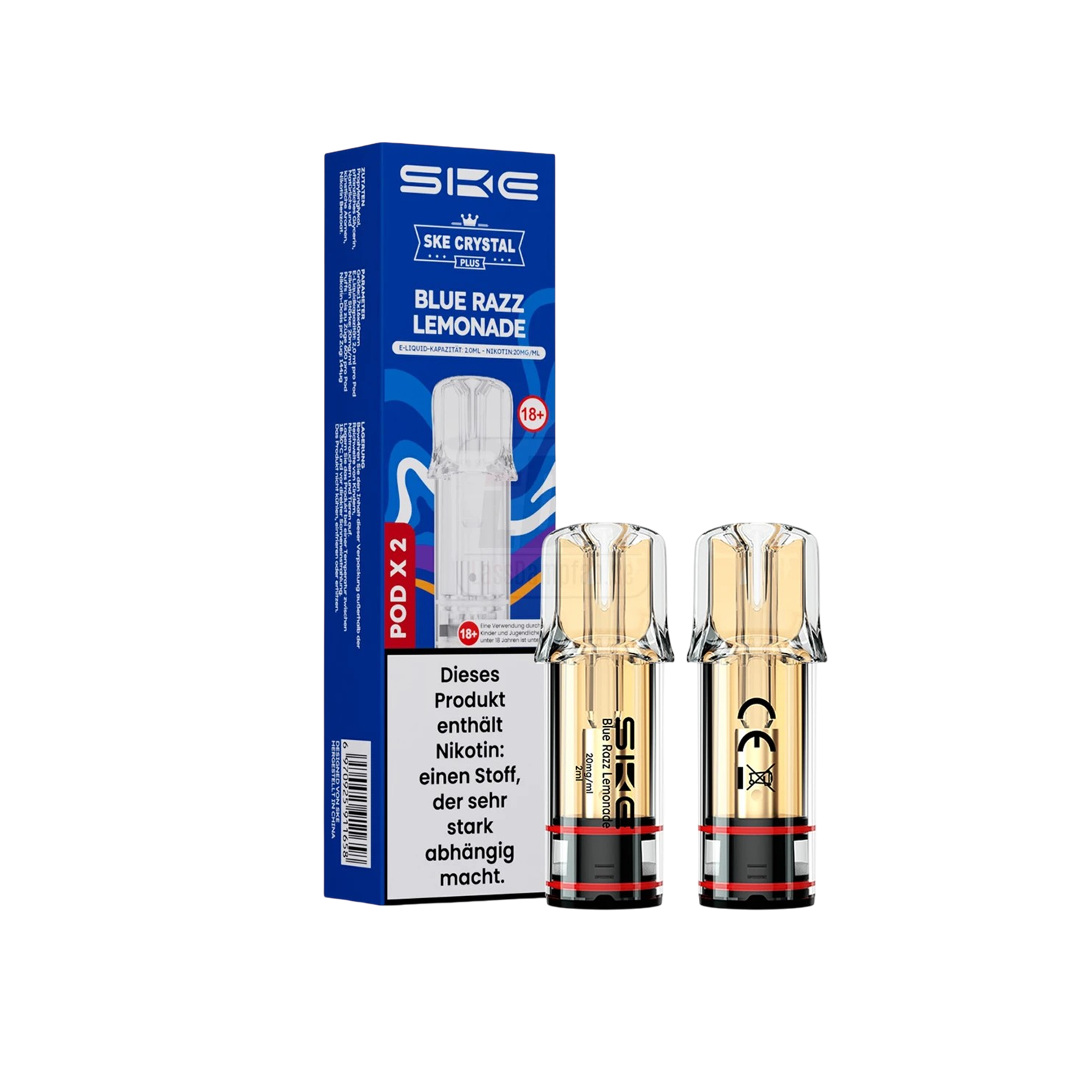 SKE - Crystal PLUS - Prefilled Pods - Blue Razz Lemonade - 2 pcs.