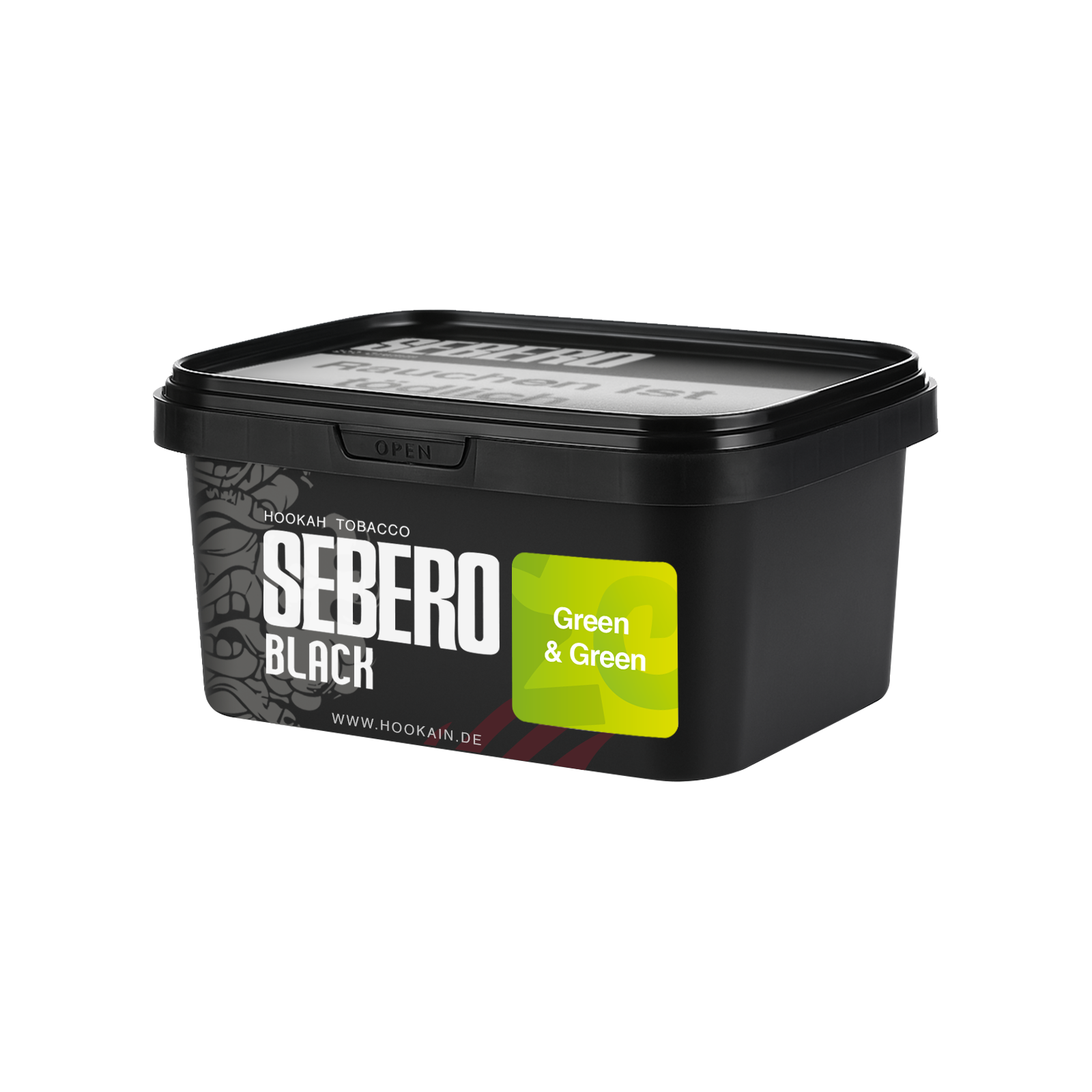 Sebero Black Green & Green 200 g Shisha Tabak – kräftiger Dark Blend 1