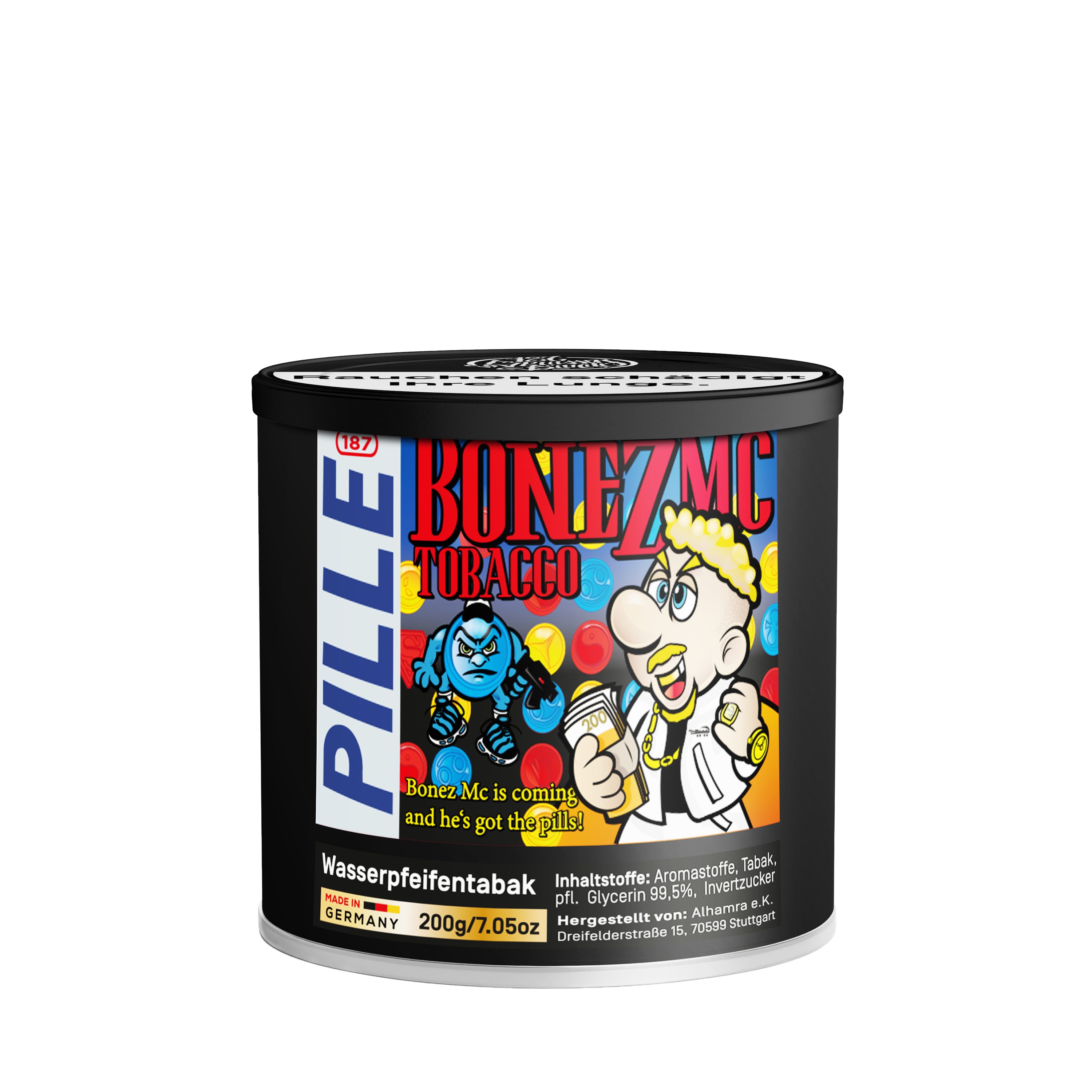 187 Ma Panty Shisha Tabak 200 g mit Mango, Guave, Sternfrucht und Pfirsich in der Verpackung.  - 2