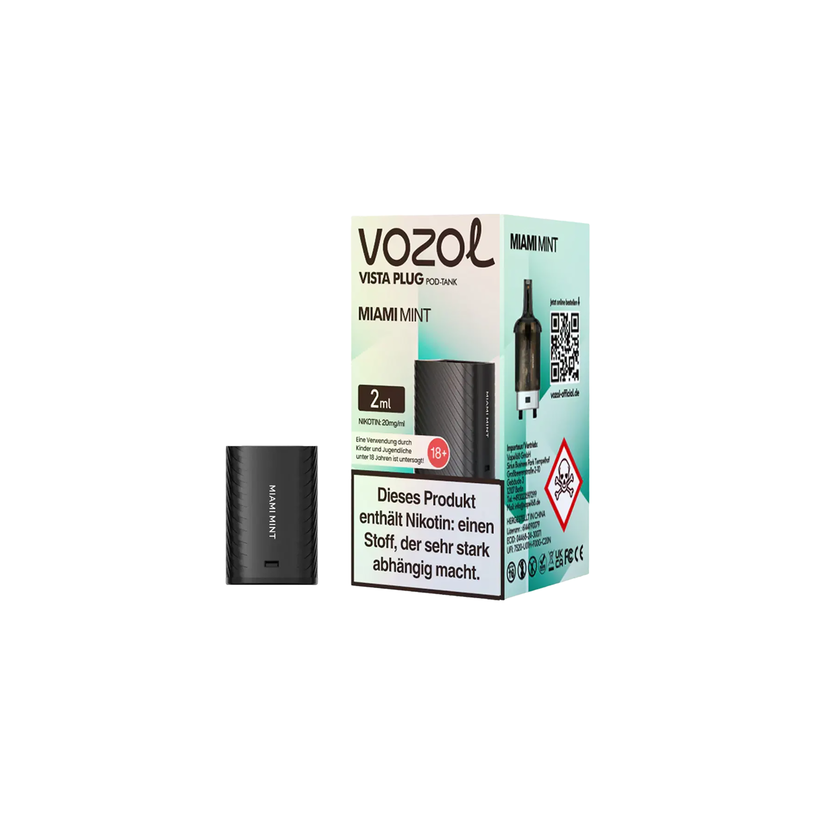 Vozol Vista Plug 2ml Miami Mint Pod – Frische & Leistung