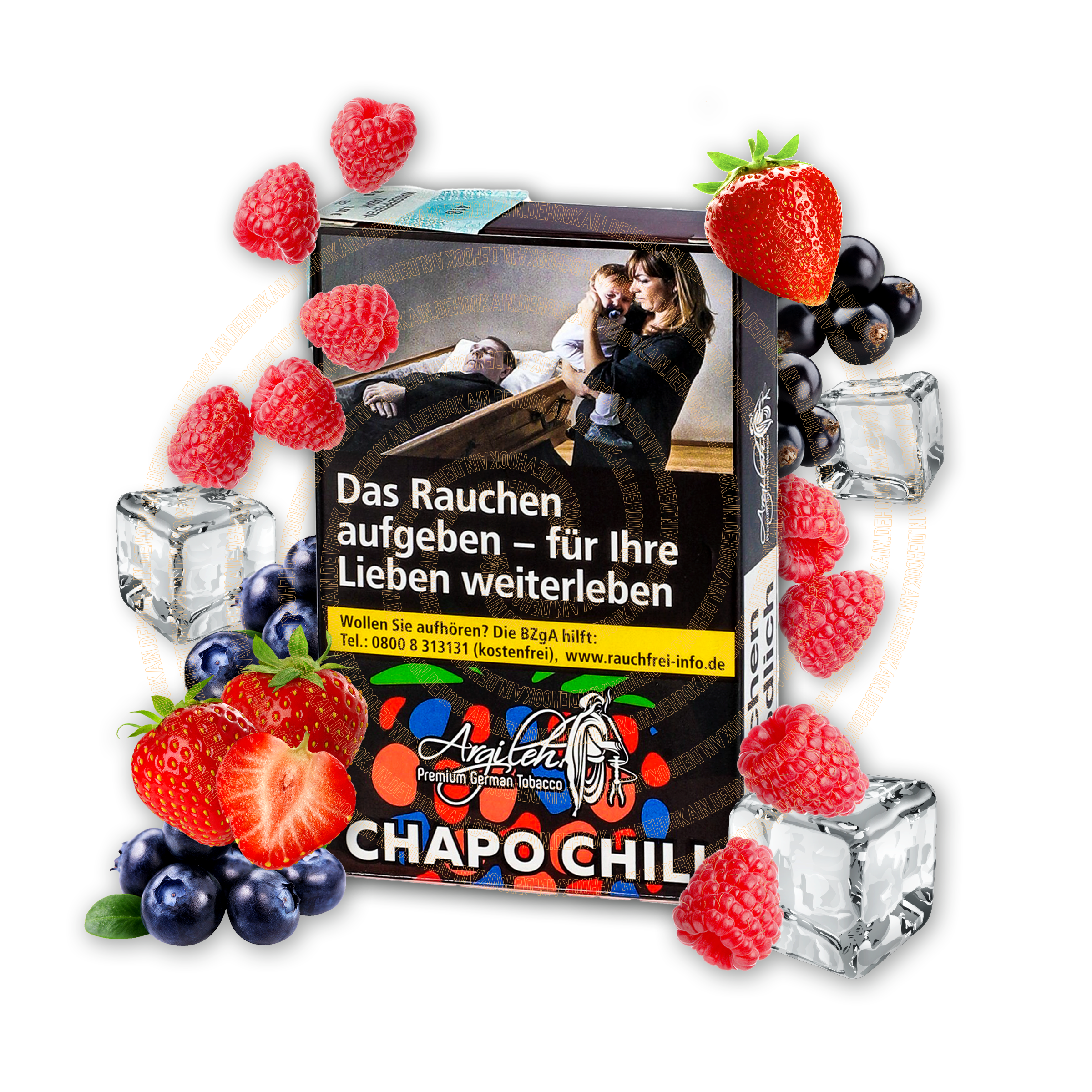 Argileh - Chapo Chill - 20 g | Alle neuen Tabak Sorten günstig online kaufen - Hookain Shisha-Onlineshop-2