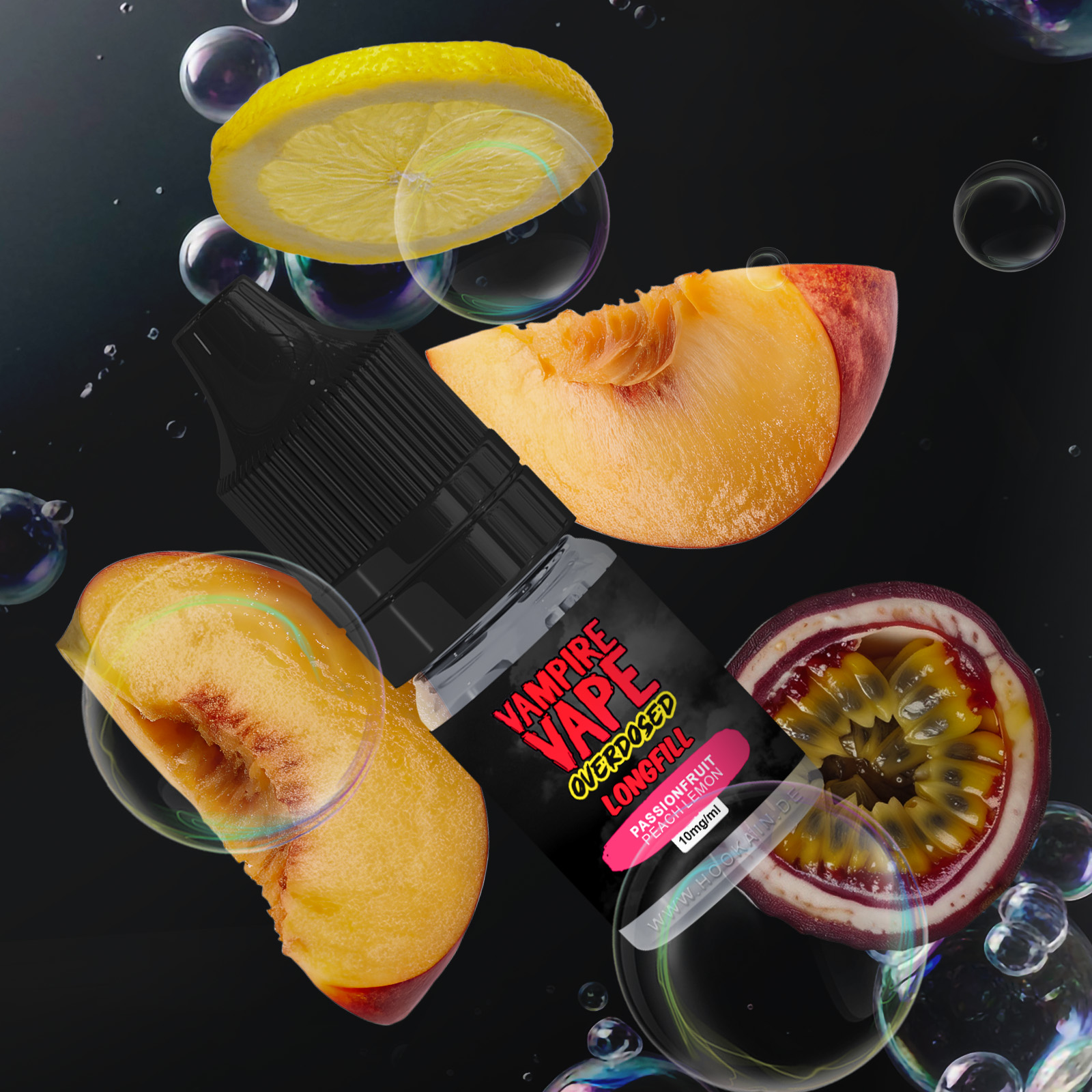 Vampire Vape Overdosed Passionfruit Peach Lemon 10 ml &ndash; Nikotinsalz 1
