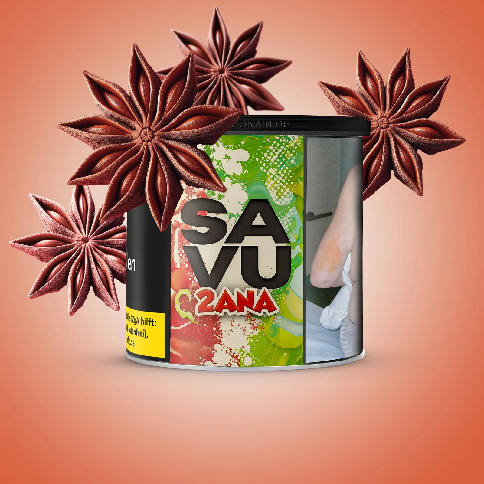 Savu 2ana 200 g Shisha Tabak – Anis Apfel Doppelapfel 1