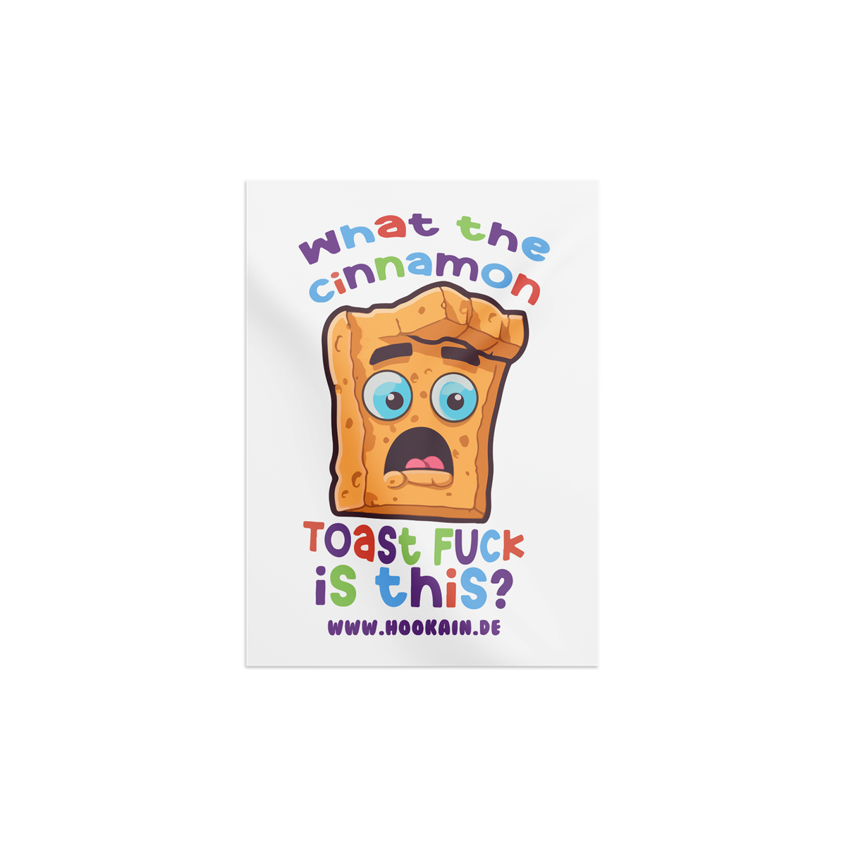 Hookain - Sticker - What the Cinnamon? - Lustige Party Aufkleber - 5.2 x 7.4 cm