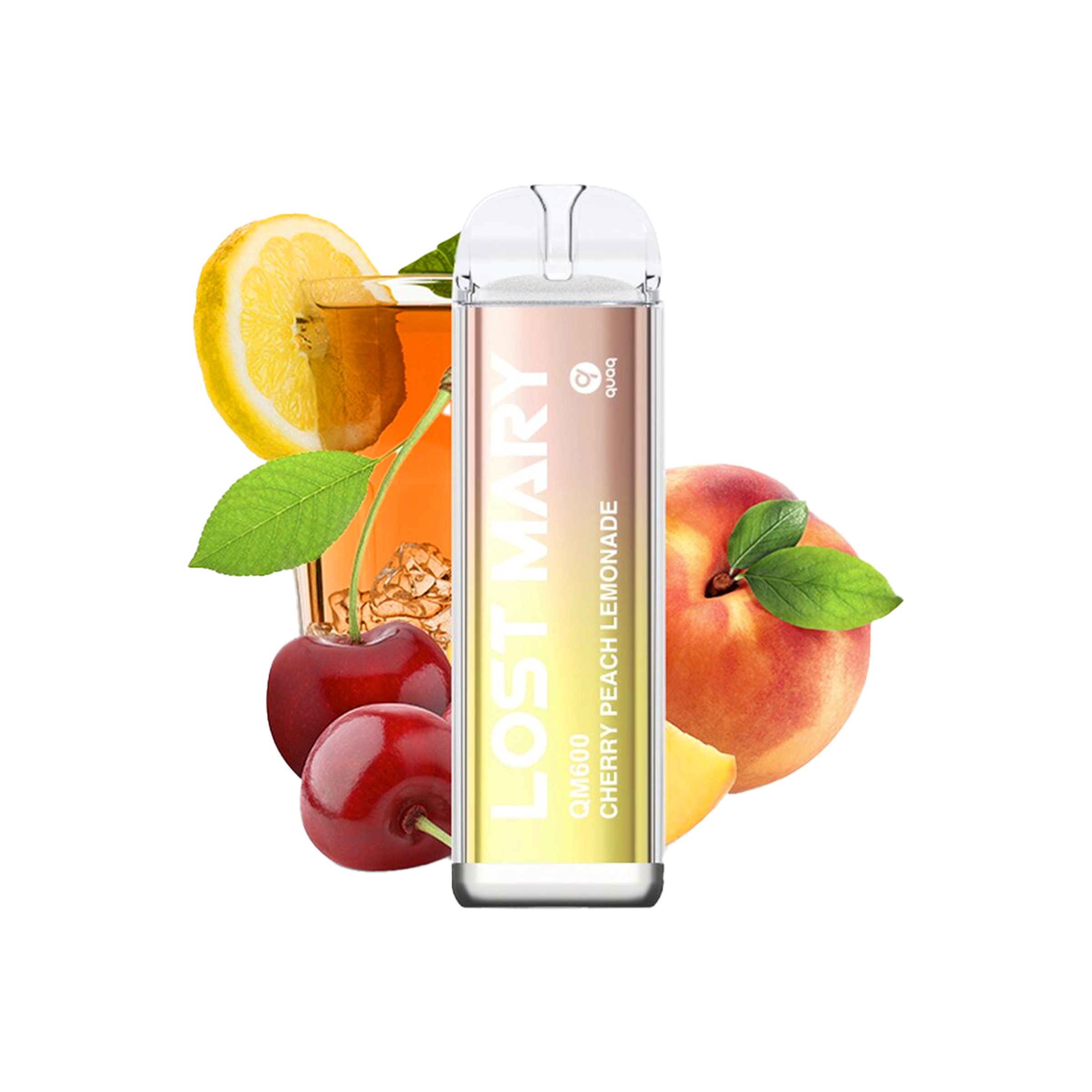 Lost Mary - QM600 - Cherry Peach Lemonade - Vapestick - 20 mg | Alle neuen Sorten günstig online kaufen - Hookain E-Shisha Onlineshop