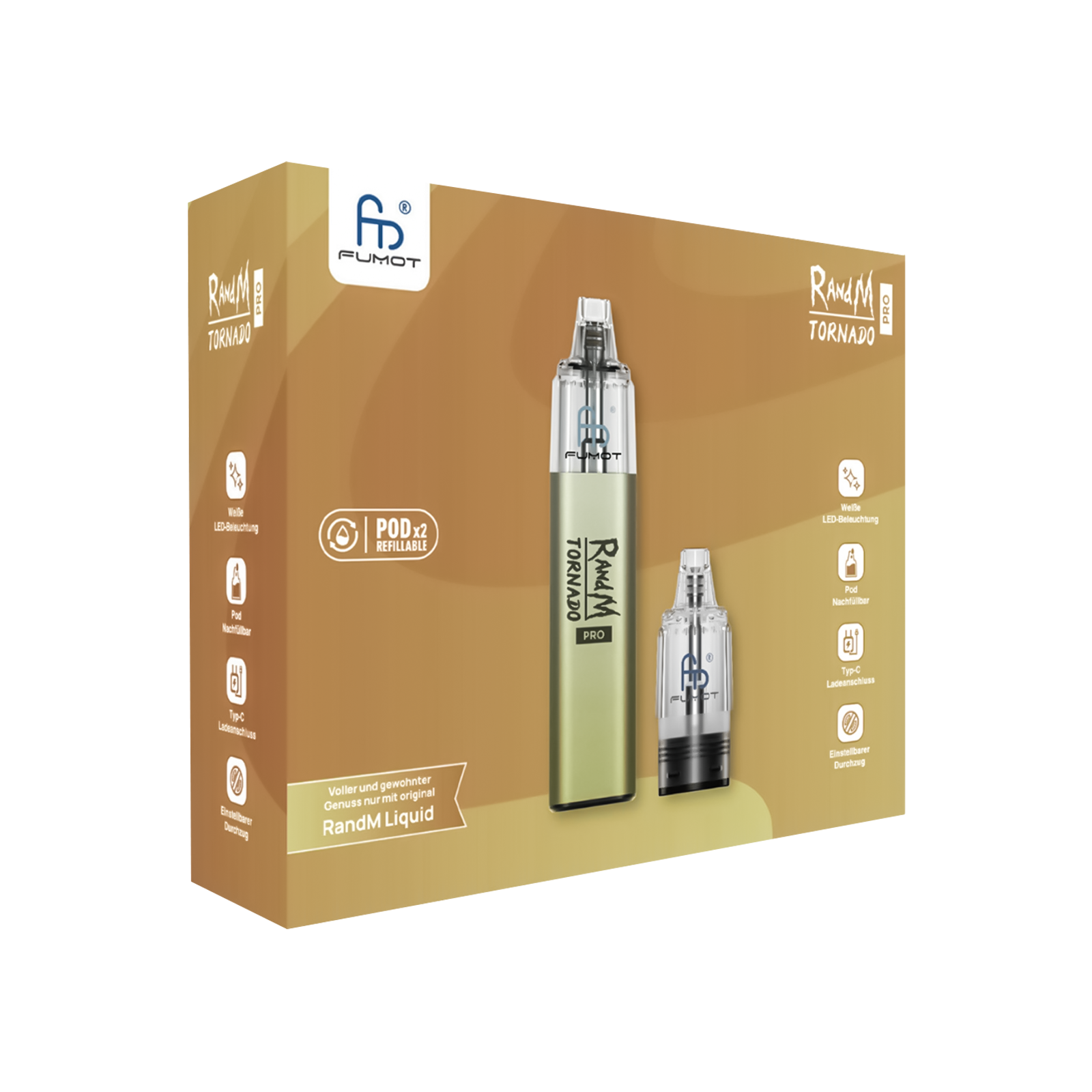 RandM Tornado Pro Pod Kit Grau | E-Zigaretten g&uuml;nstig online 3