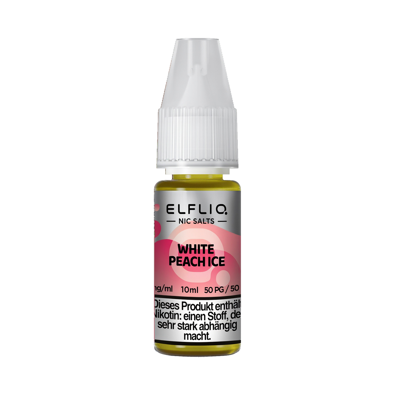 Elf Bar - ElfliQ - E-Liquid - Nicotine Salt - White Peach Ice - 10 mg
