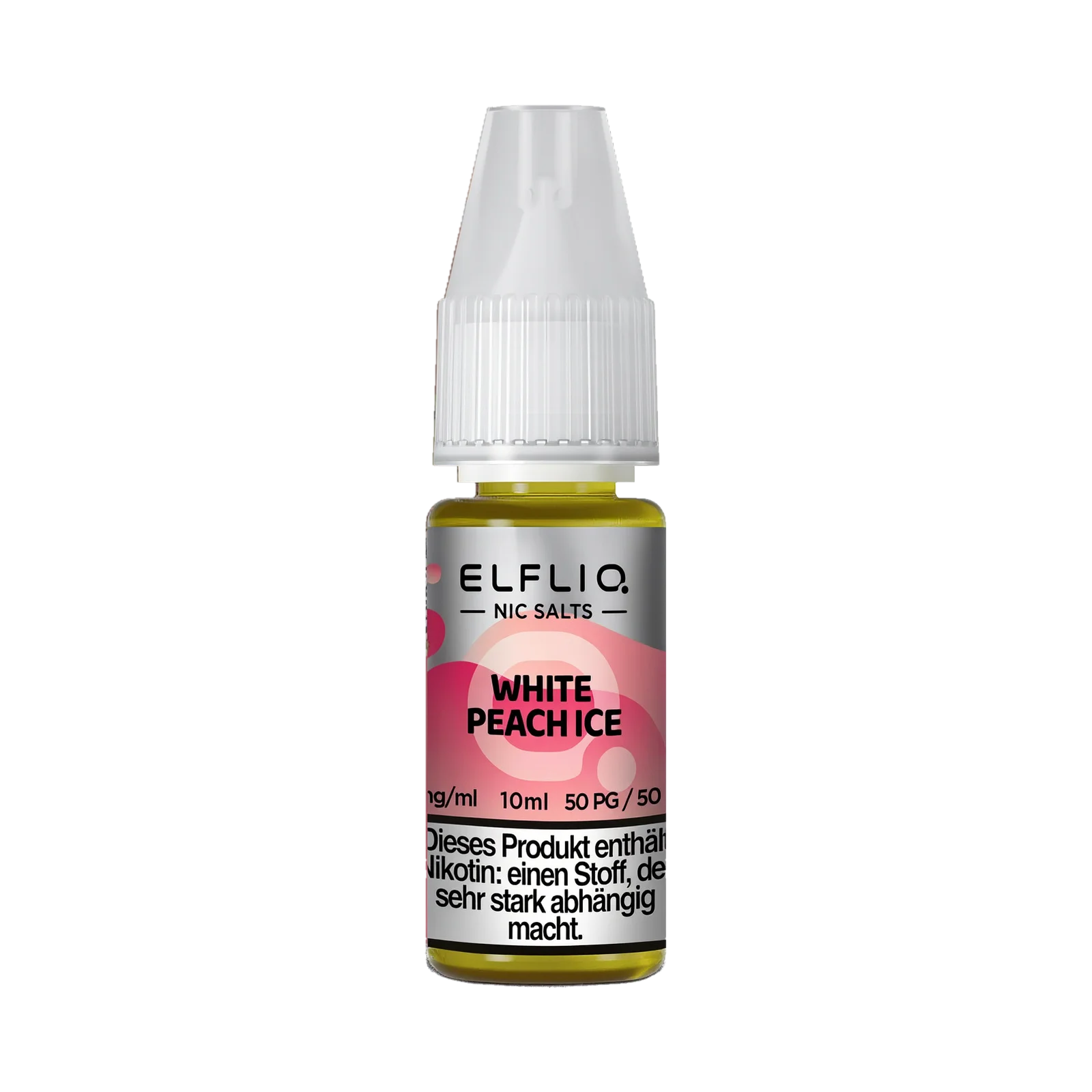 Elf Bar - ElfliQ - E-Liquid - Nicotine Salt - White Peach Ice - 10 mg