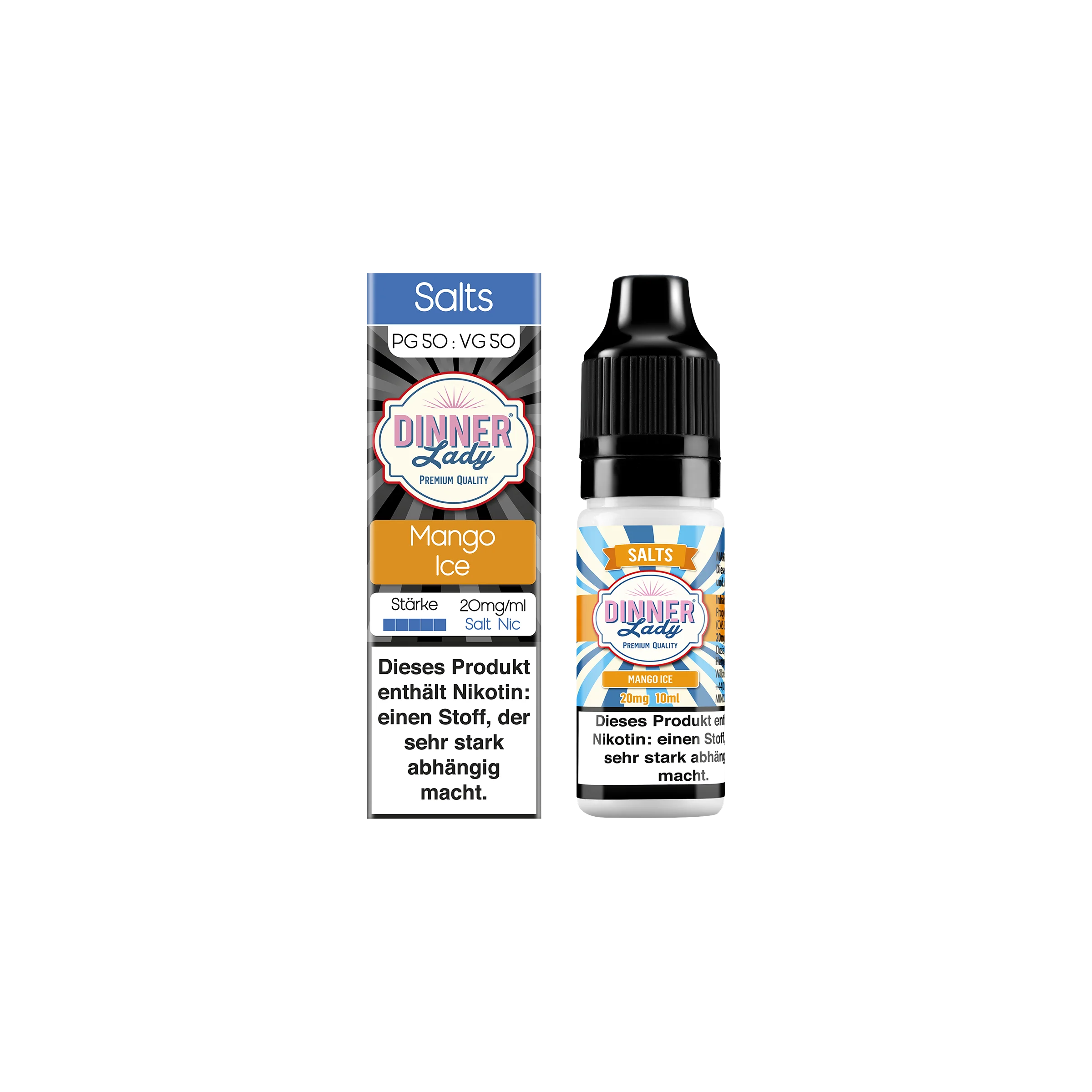 Dinner Lady - E-Liquid - Nikotinsalz - Mango Ice - 10 ml - 20 mg