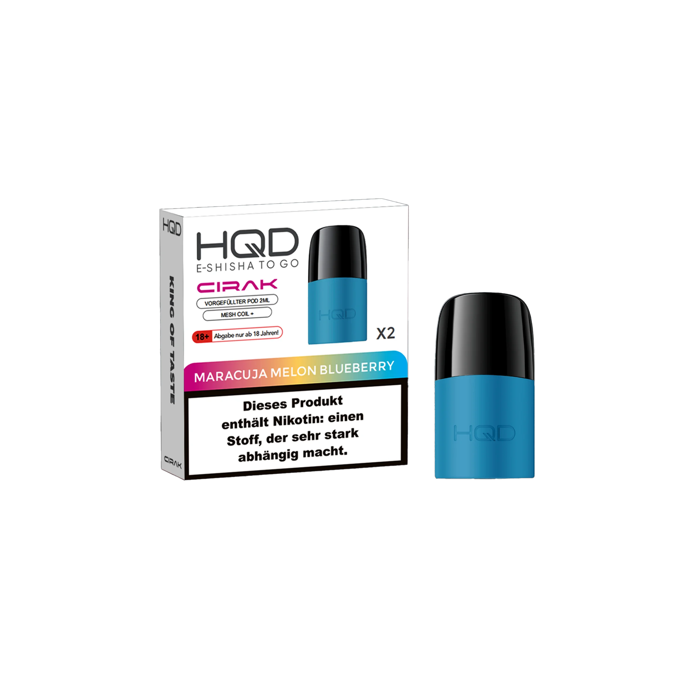 HQD - Cirak - Prefilled Pod - Maracuja Melon Blueberry | E-Liquid günstig kaufen2