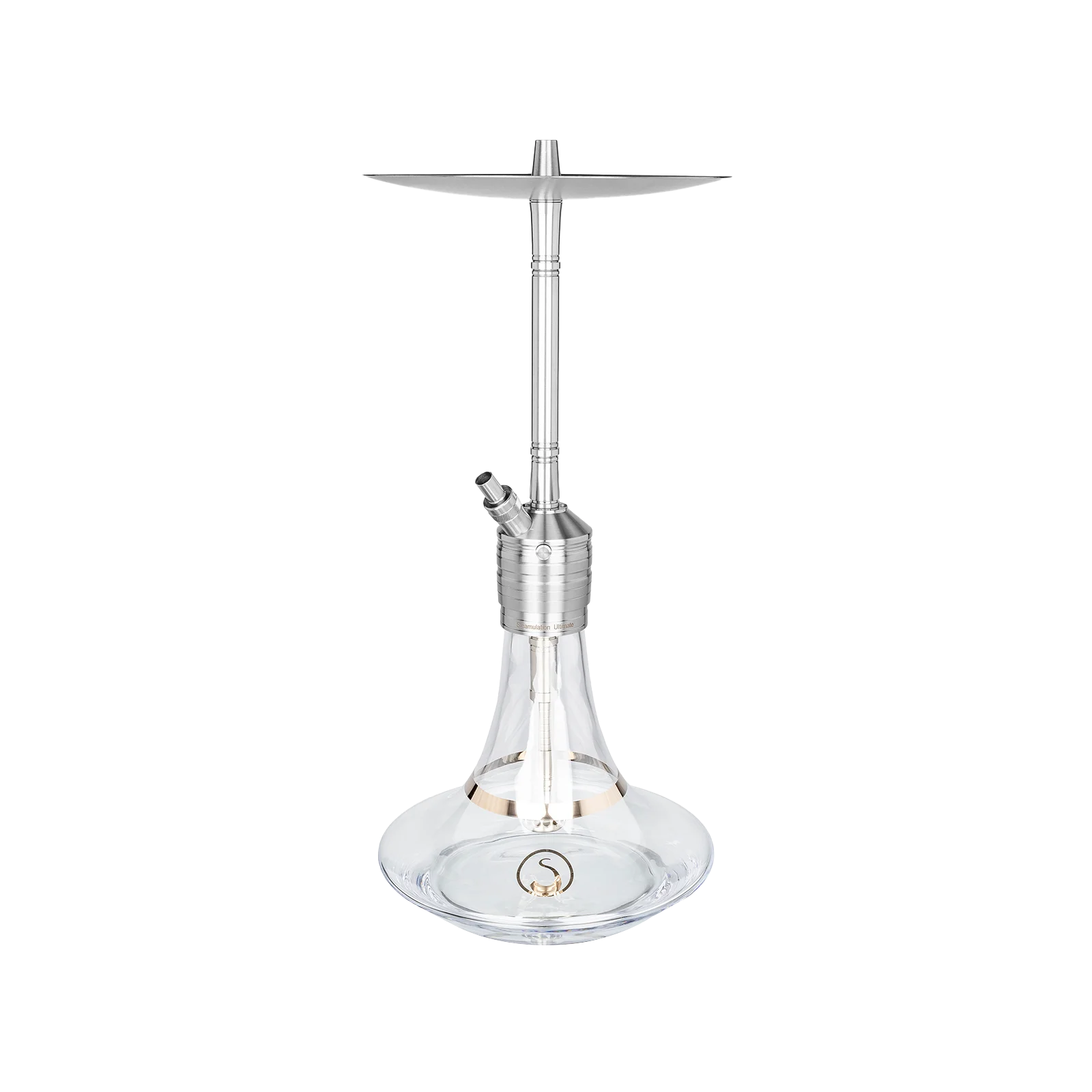 Steamulation Ultimate One Gen. III Clear &ndash; Profi-Shisha mit 1 Anschluss & Top-Features 1