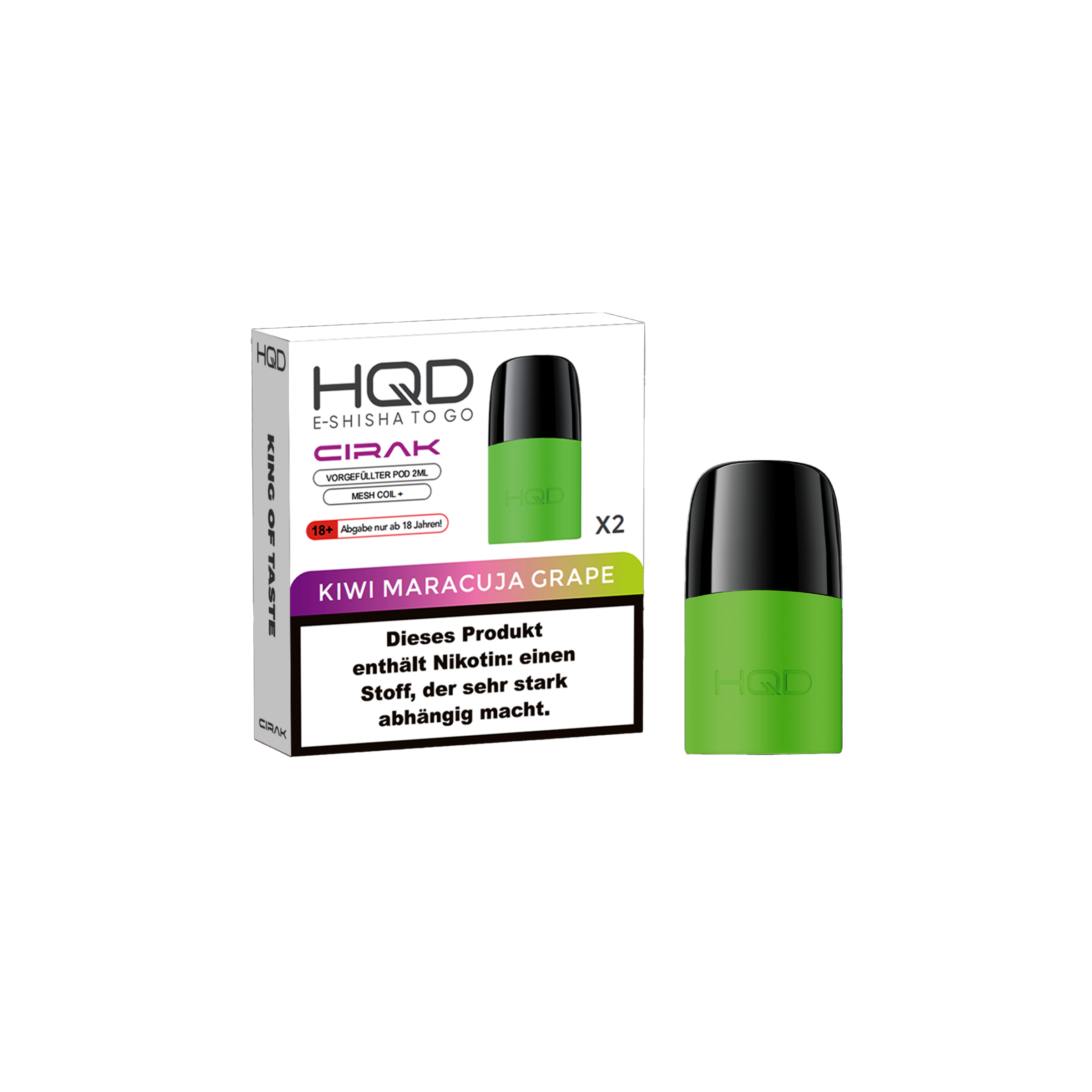 HQD - Cirak - Prefilled Pod - Kiwi Maracuja Grape | E-Liquid günstig kaufen2