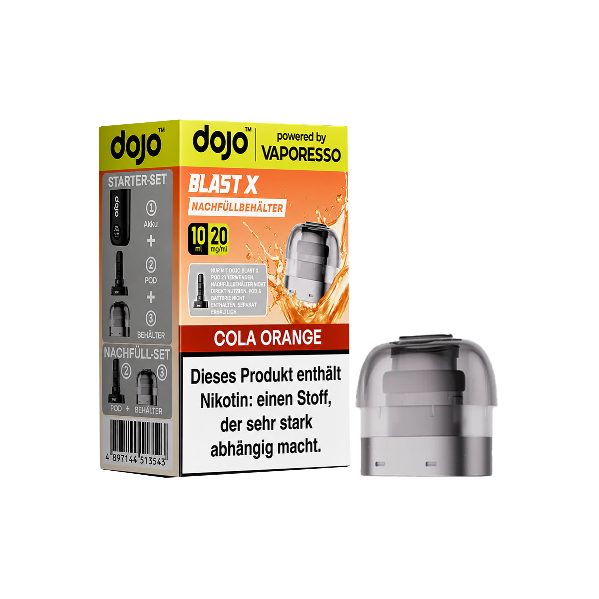Vaporesso DOJO Blast X Cola Orange 10ml Pod 