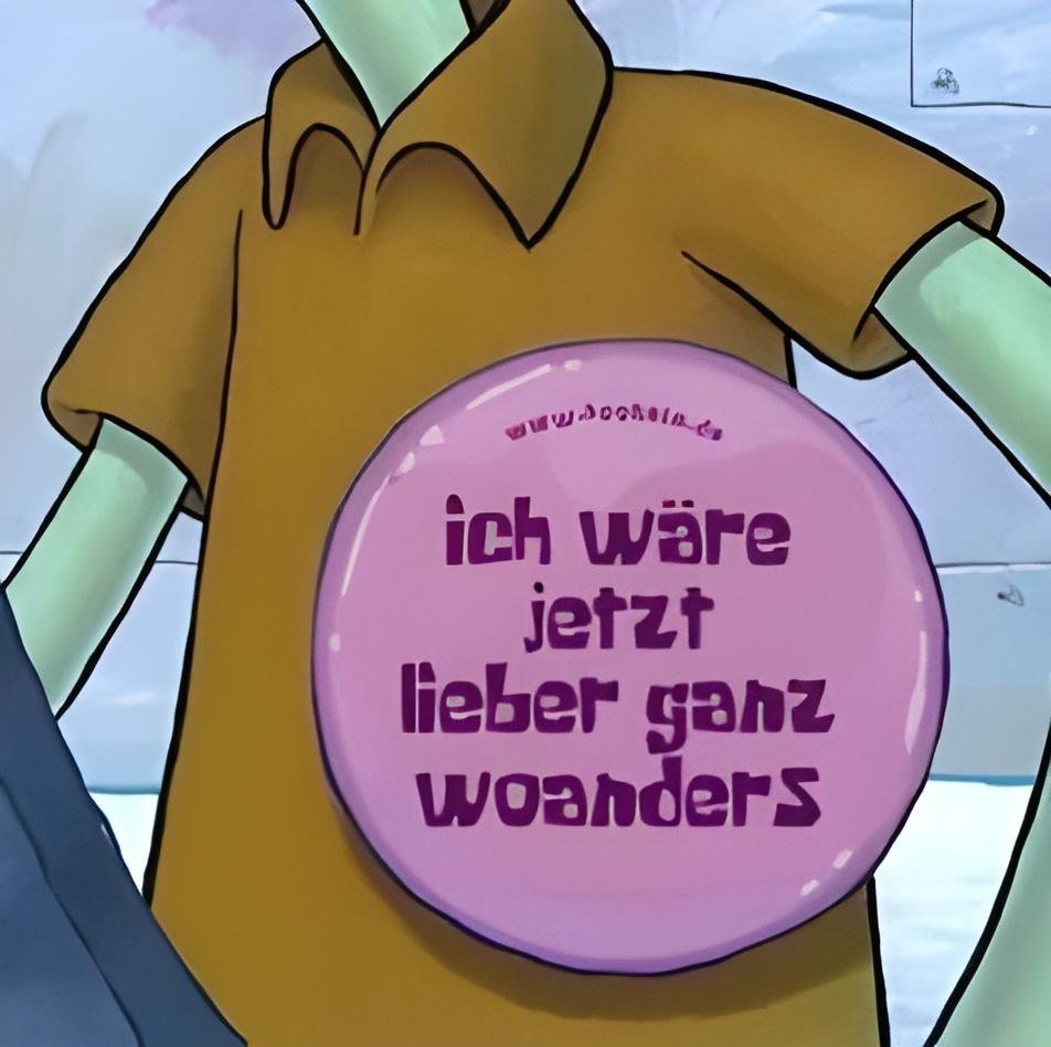Hookain - Anstecker - Ich wünschte ich wäre woanders! - Ø 3.8 cm - 1