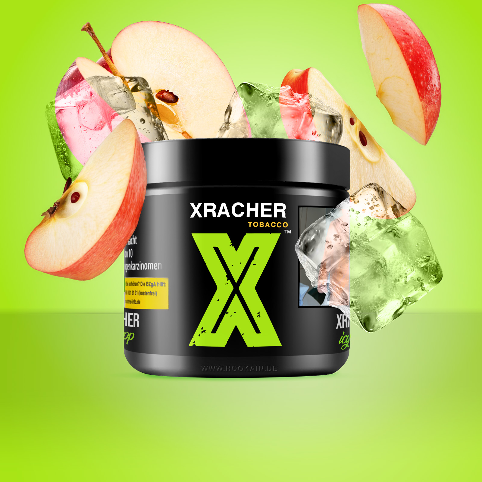  XRacher Icy App 200g &ndash; Apfel Menthol Shishatabak 1