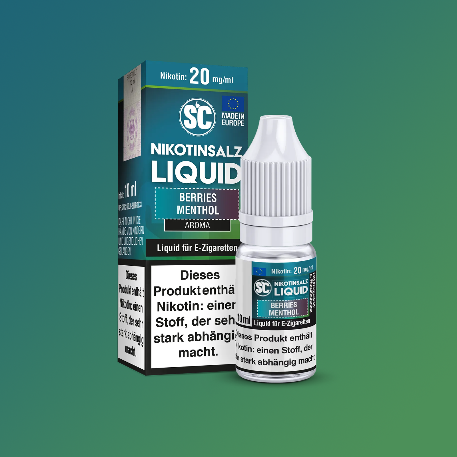 SC Berries Menthol Nikotinsalz Liquid 10ml Flasche mit 10mg/ml 1