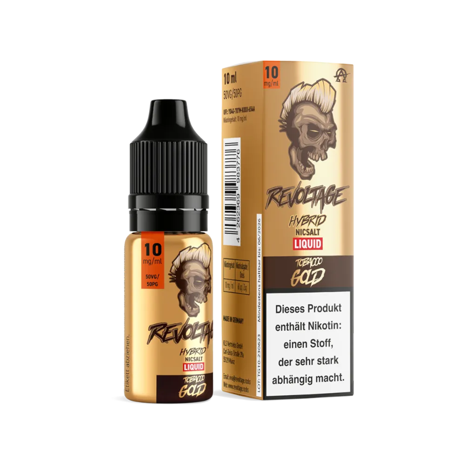 Revoltage - E-Liquid - Nikotinsalz - Tobacco Gold - 10 ml - 10 mg 2