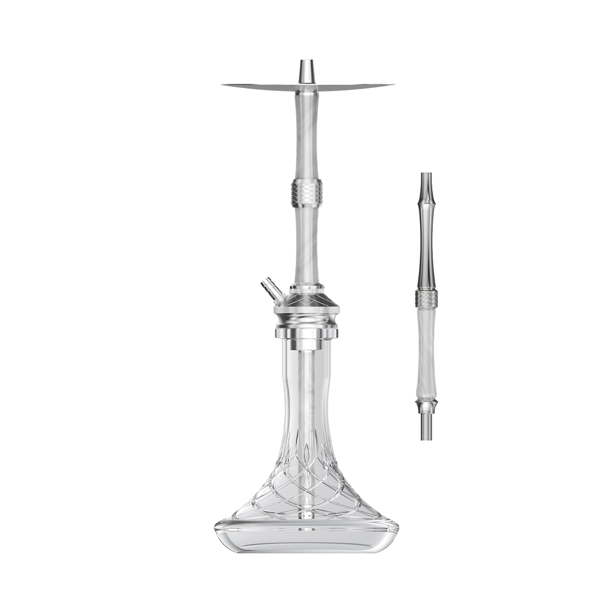 NZ Shisha - BUTTERFLY - silver/white/grey