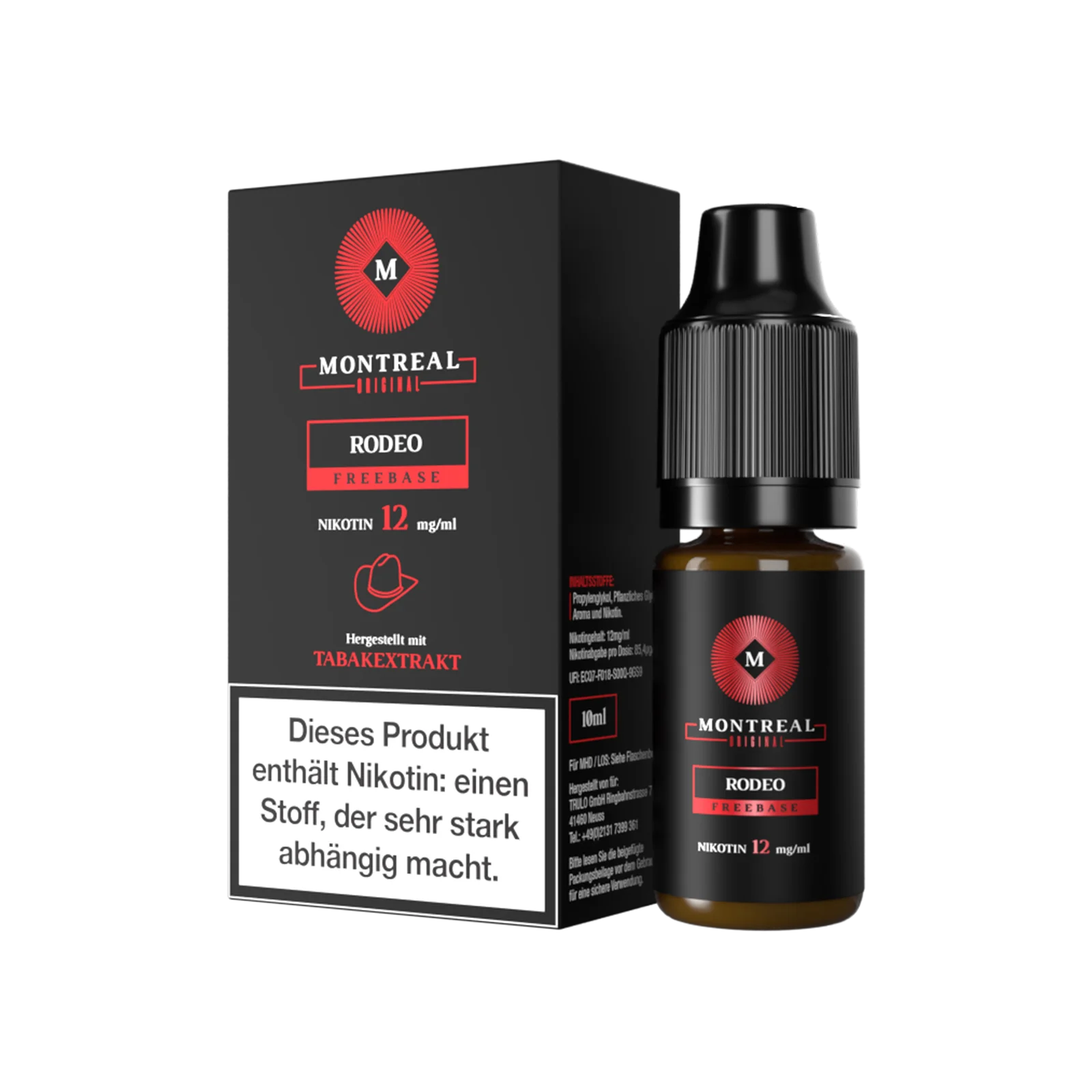 Montreal - Nikotinsalz Liquid - Rodeo - 10 ml - 12 mg 1