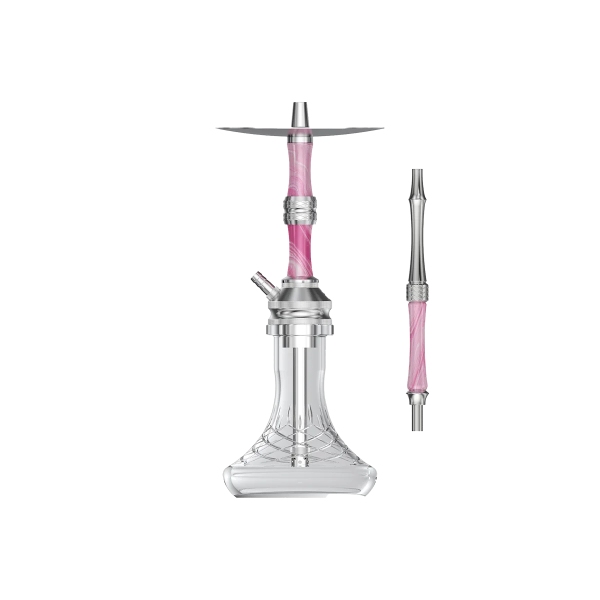 NZ Shisha BUTTERFLY XS silver/pink/white Shisha bestellen