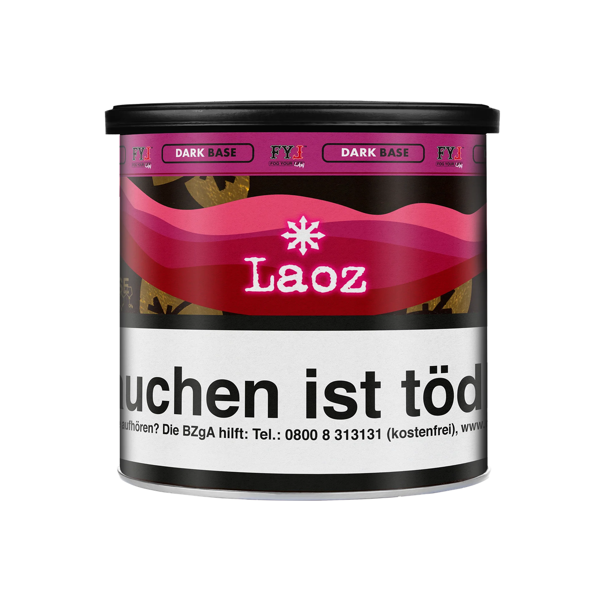 Fog Your Law Dark - Laoz - Schwarzer Peifentabak Dry Base - 65 g1-1-1