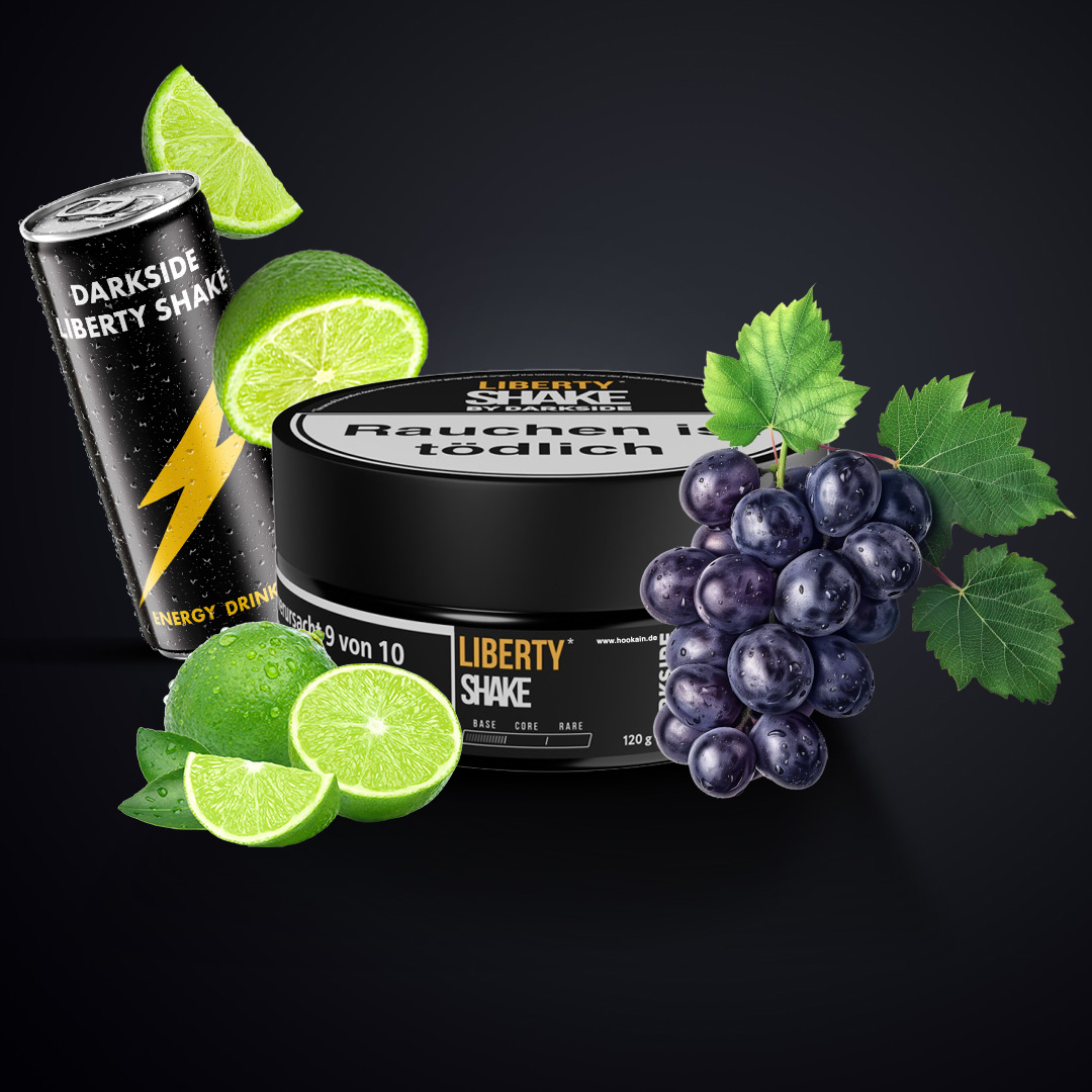Buy Liberty Shake | Darkside Shisha Tobacco with Energy Drink, Grape & Lime