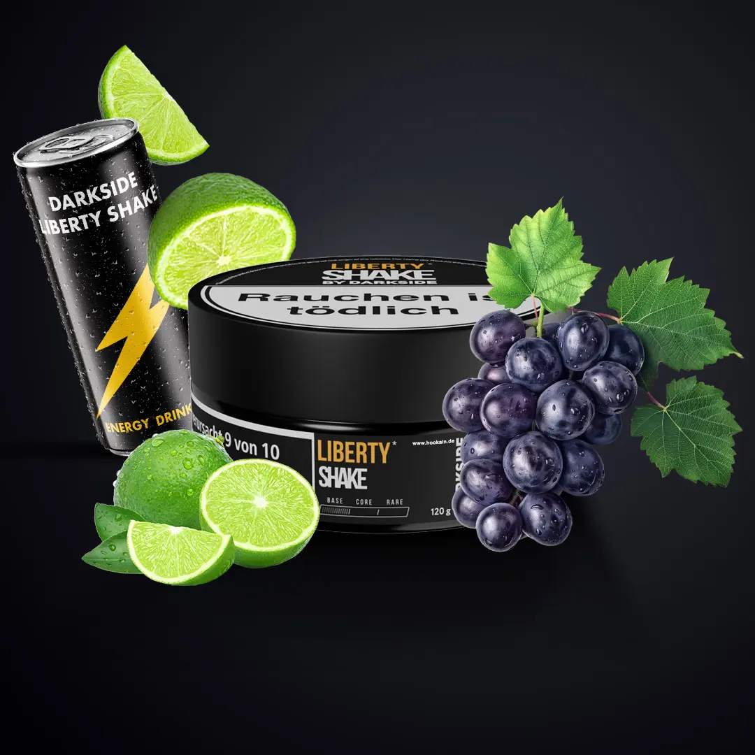 Buy Liberty Shake | Darkside Shisha Tobacco with Energy Drink, Grape & Lime