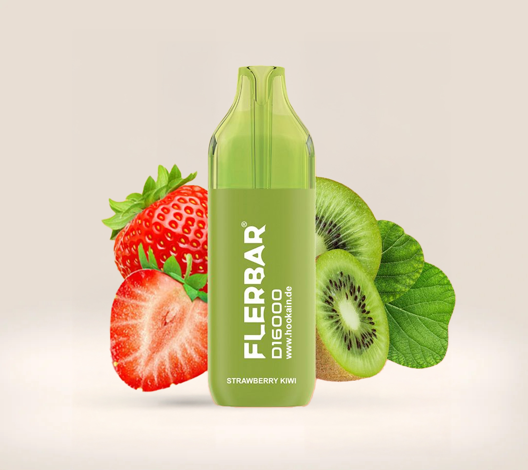 Flerbar D16000 Strawberry Kiwi 12ml Einweg-Vape – 16.000 Züge