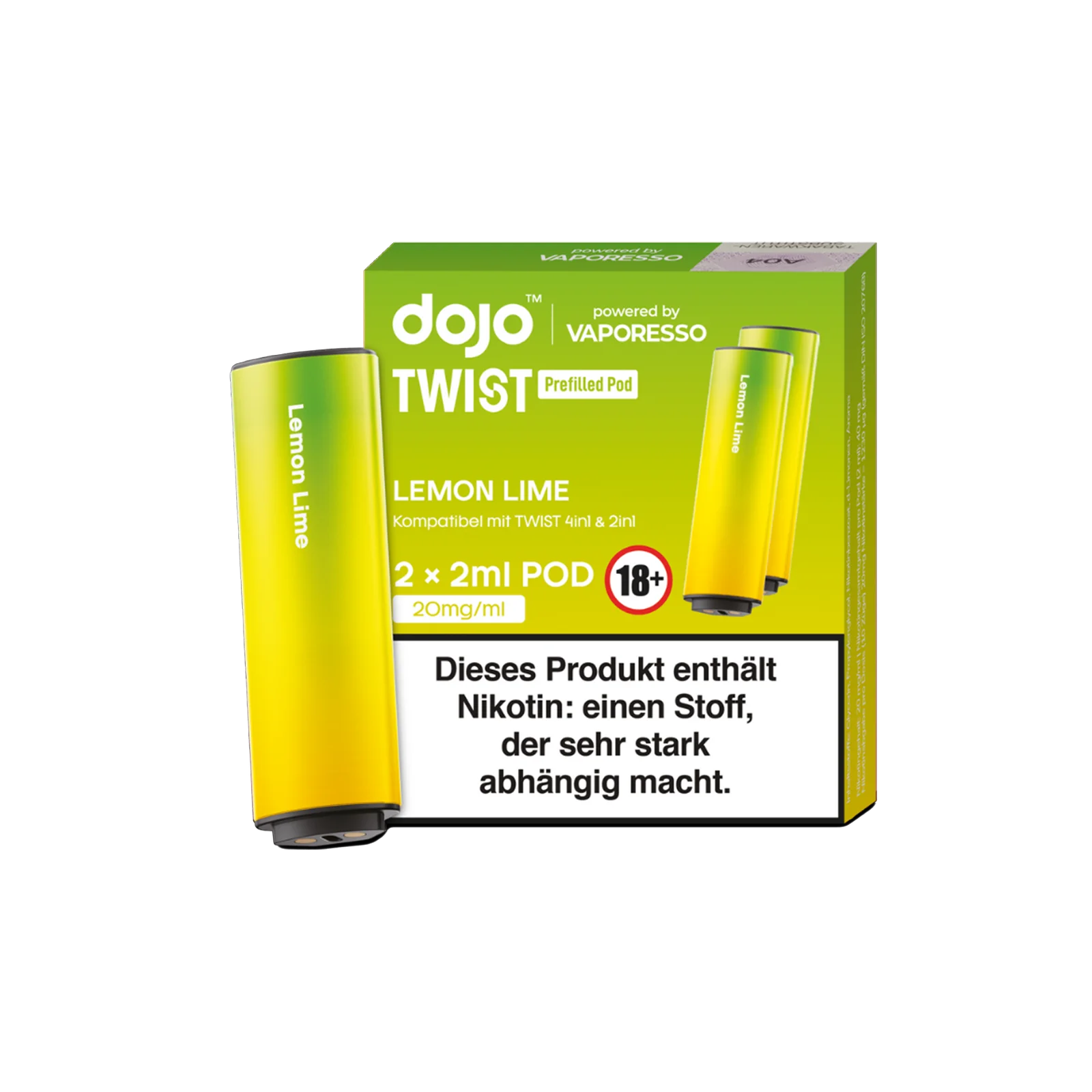 Vaporesso - Dojo Twist - Pod - Lemon Lime 1