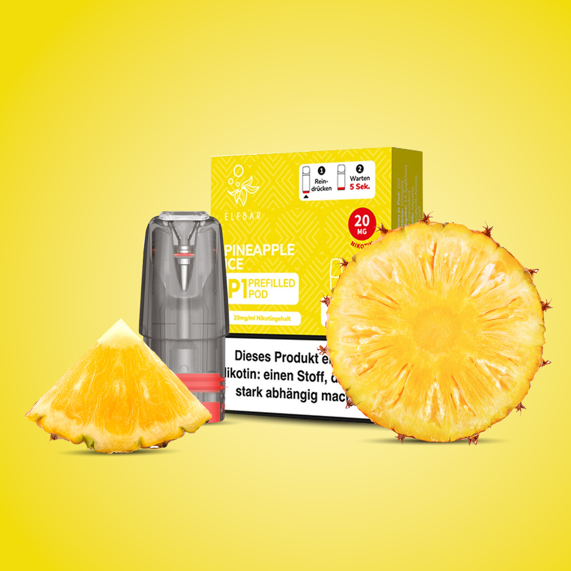 Elf Bar - Mate 500 P1 - Prefilled Pod - Pineapple Ice