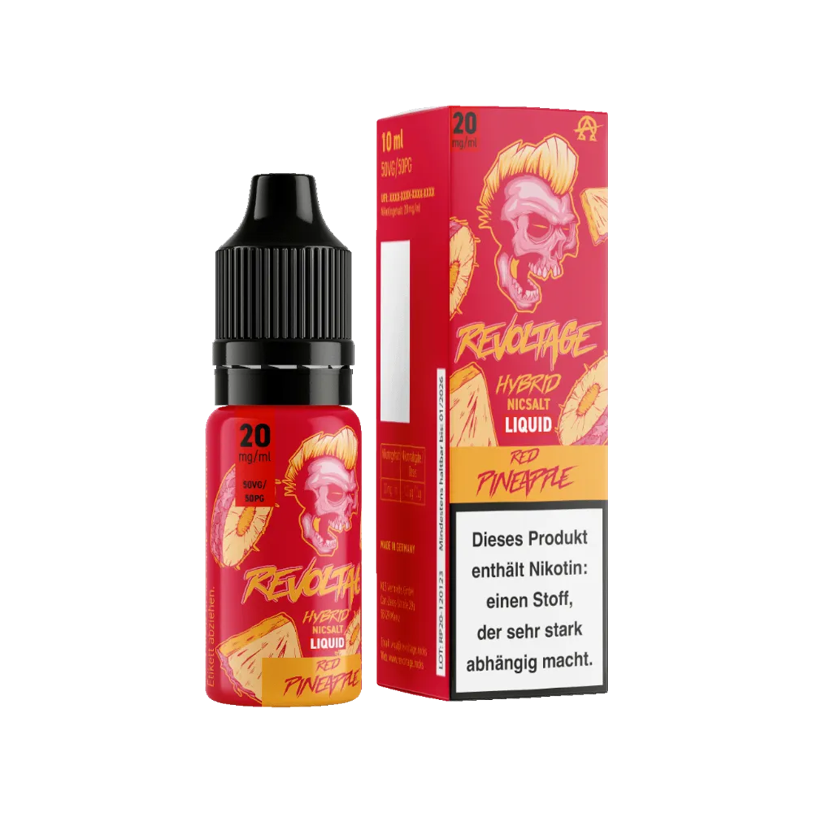 Revoltage - E-Liquid - Nikotinsalz - Red Pineapple - 10 ml - 20 mg 2