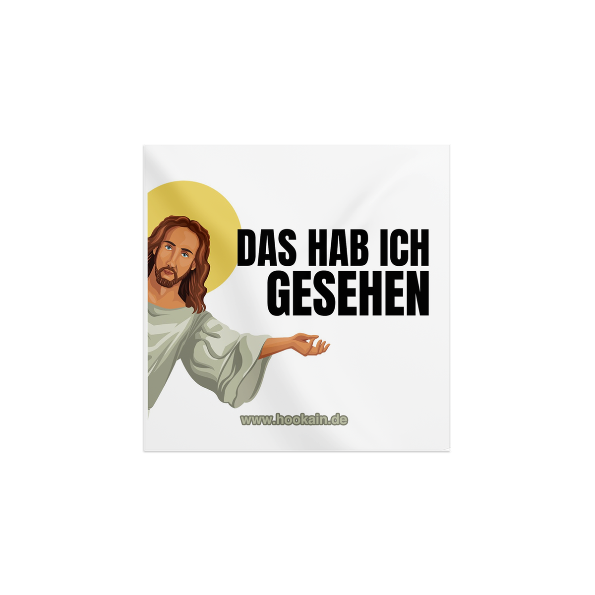 Hookain - Sticker -  Jesus sieht Alles  - Lustige Party Aufkleber - 7.4 x 7.4 cm