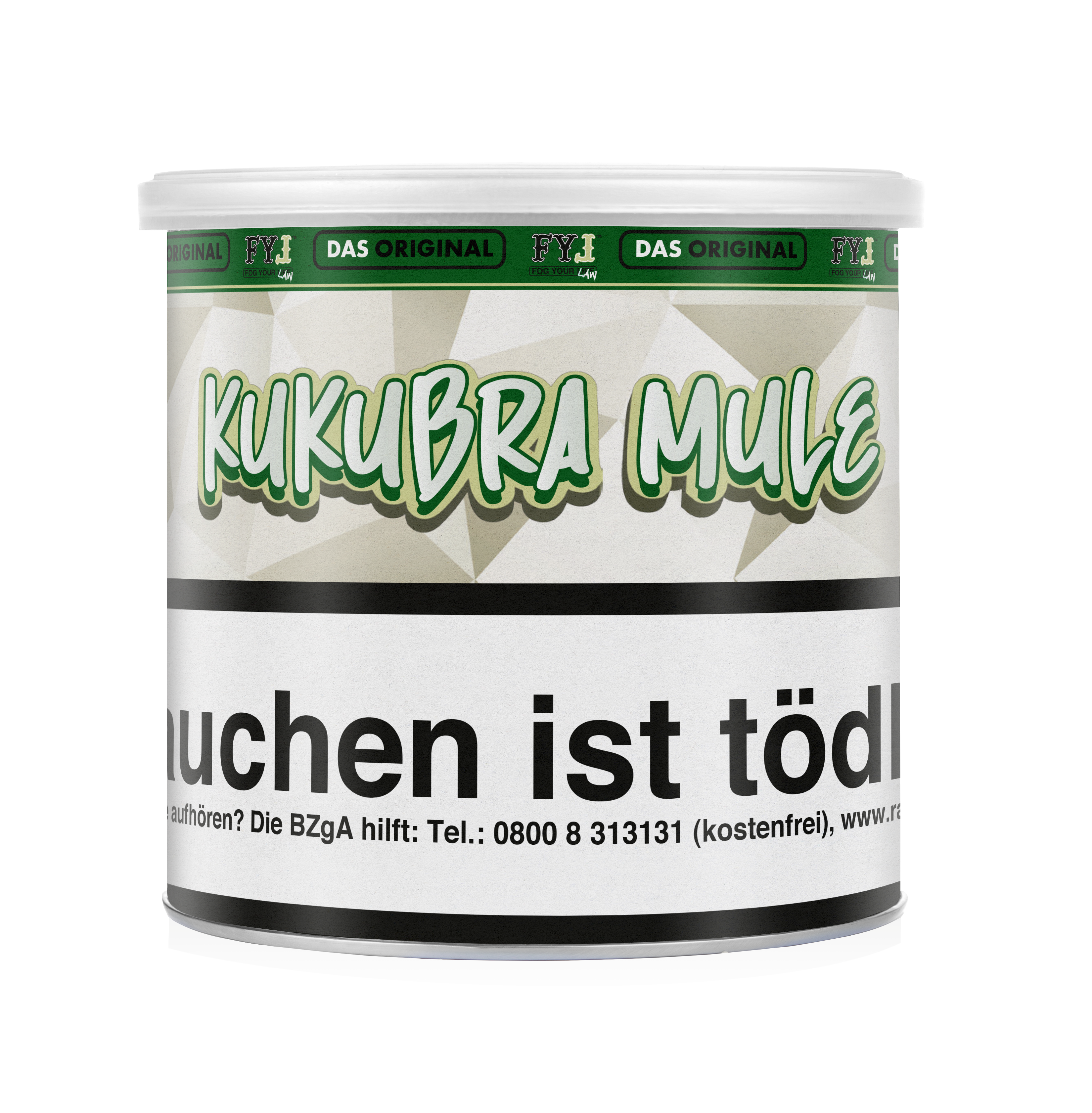 Fog Your Law - Dry Base mit Aroma - Kukubra Mule - 65 g - 2 Komponenten L&ouml;sung Tabak - mit versteuertem Glycerin 200 g Mischen