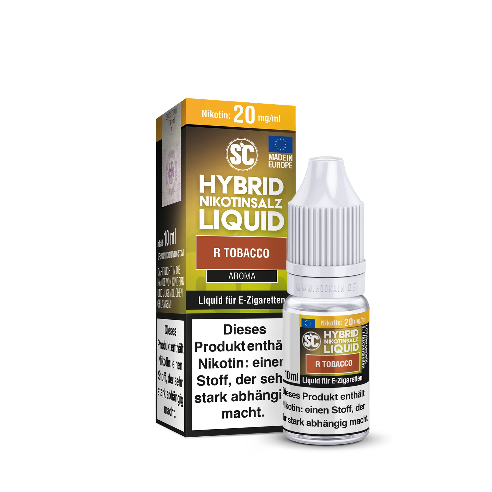 SC - E-Liquid - Hybrid Nikotinsalz - R Tobacco - 10 ml - 20 mg 2