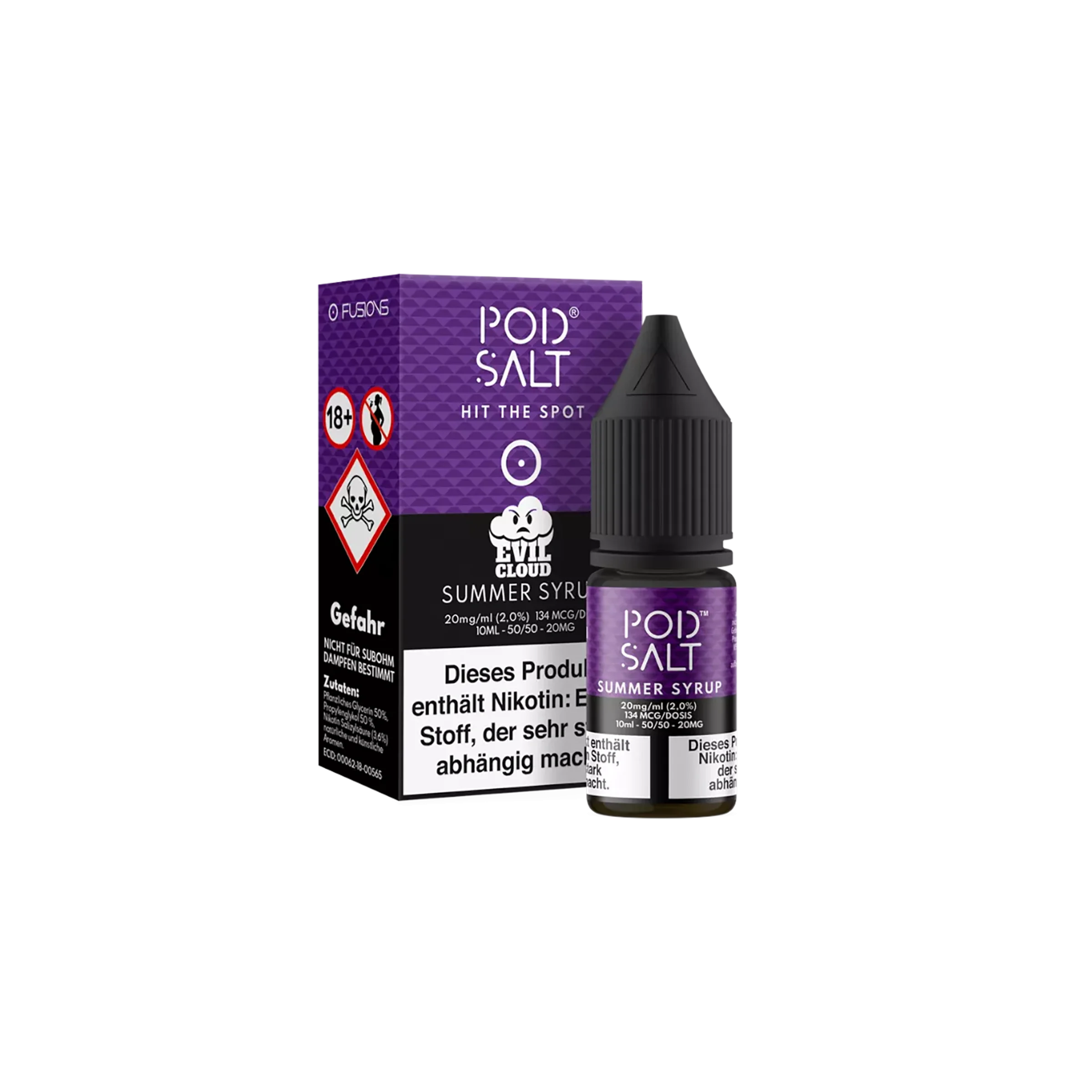 Pod Salt Fusion Liquid Summer Syrup 10ml 20mg  Nikotinsalz