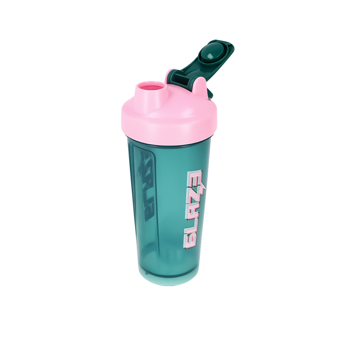 Hookain Shaker Aqua Pink Pop – Protein Shaker 600 ml mit Edelstahlkugel & Logo 4