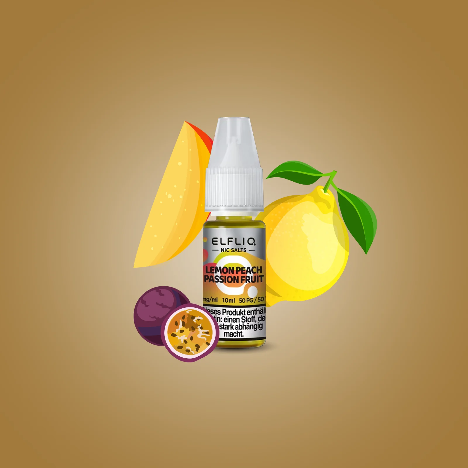 Elf Bar - ElfliQ - E-Liquid - Nikotinsalz - Lemon Peach Passion Fruit - 20 mg 2