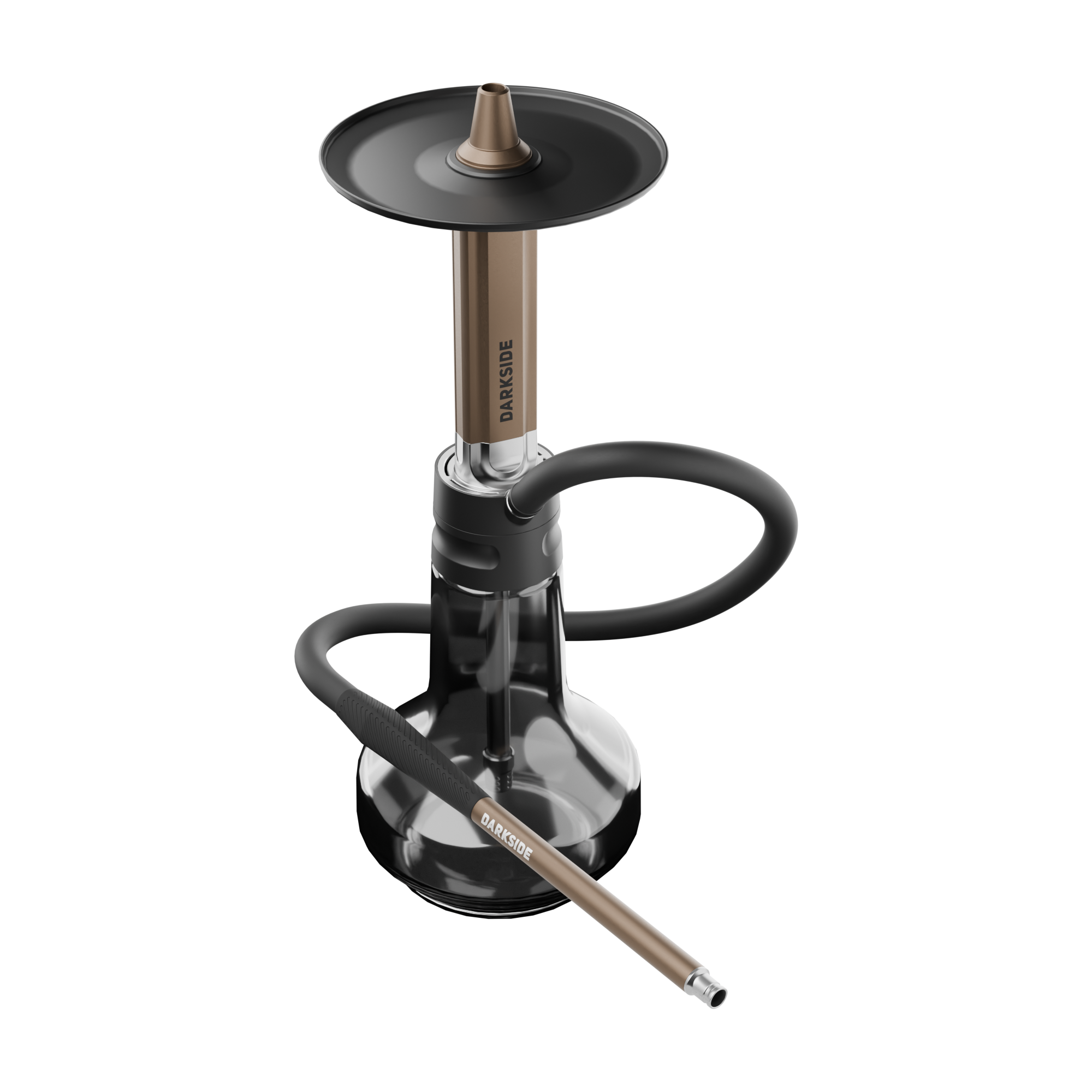 Darkside EVO Bronze Frontansicht mit Glasbowl und Kohleteller