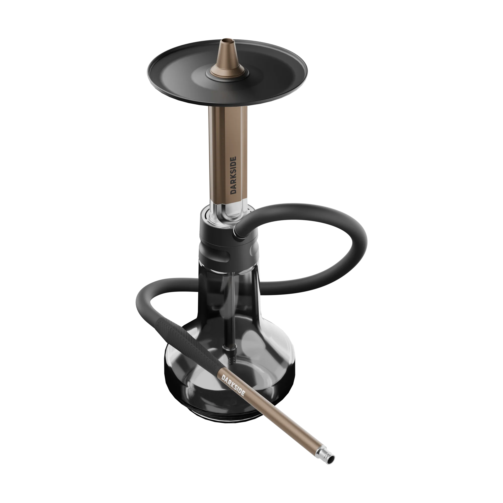 Darkside EVO Bronze Frontansicht mit Glasbowl und Kohleteller