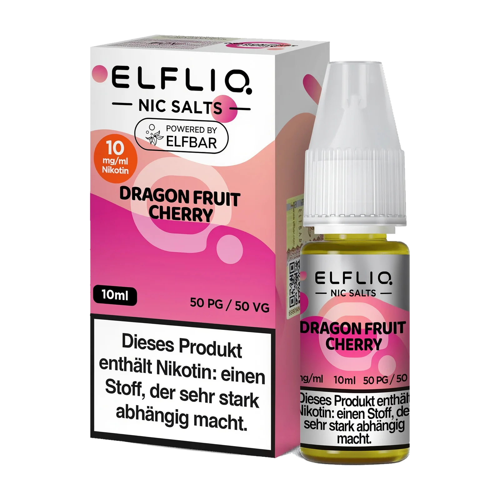 Elf Bar - ElfliQ - E-Liquid - Nicotine Salt - Dragonfruit Cherry - 10 mg
