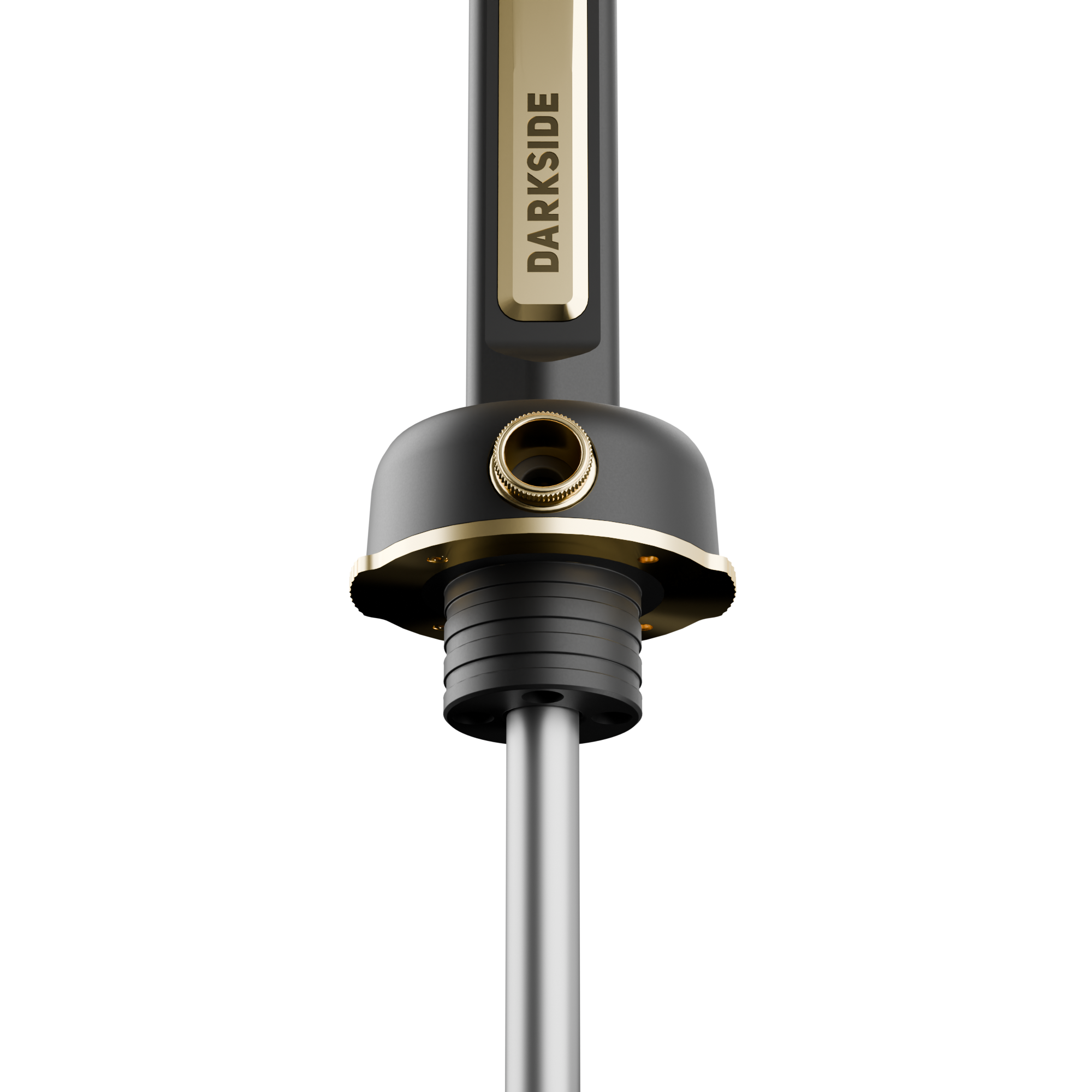 Darkside PRO Schwarz/Gold Detail des S&auml;ulenfu&szlig;es mit Blowoff