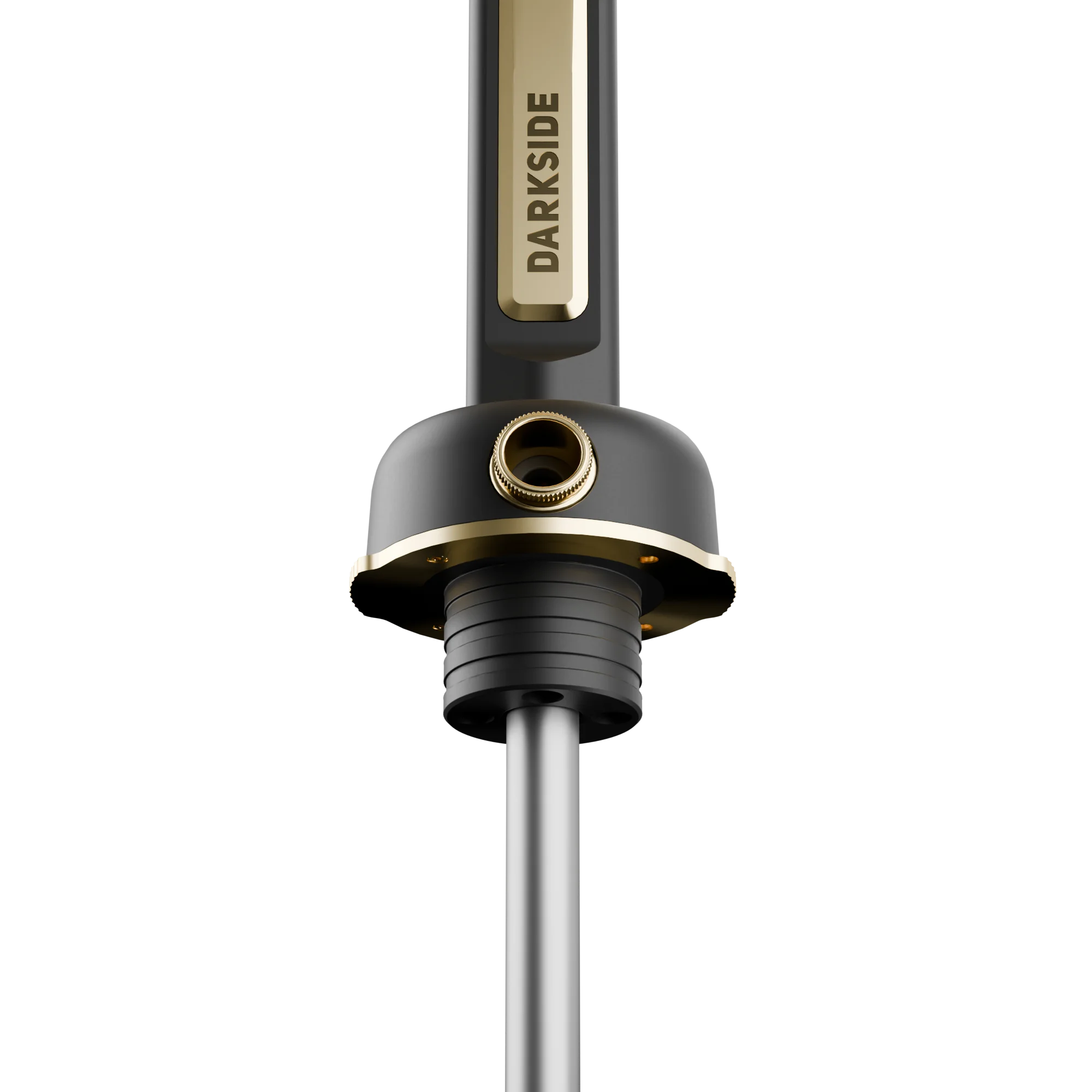 Darkside PRO Schwarz/Gold Detail des S&auml;ulenfu&szlig;es mit Blowoff