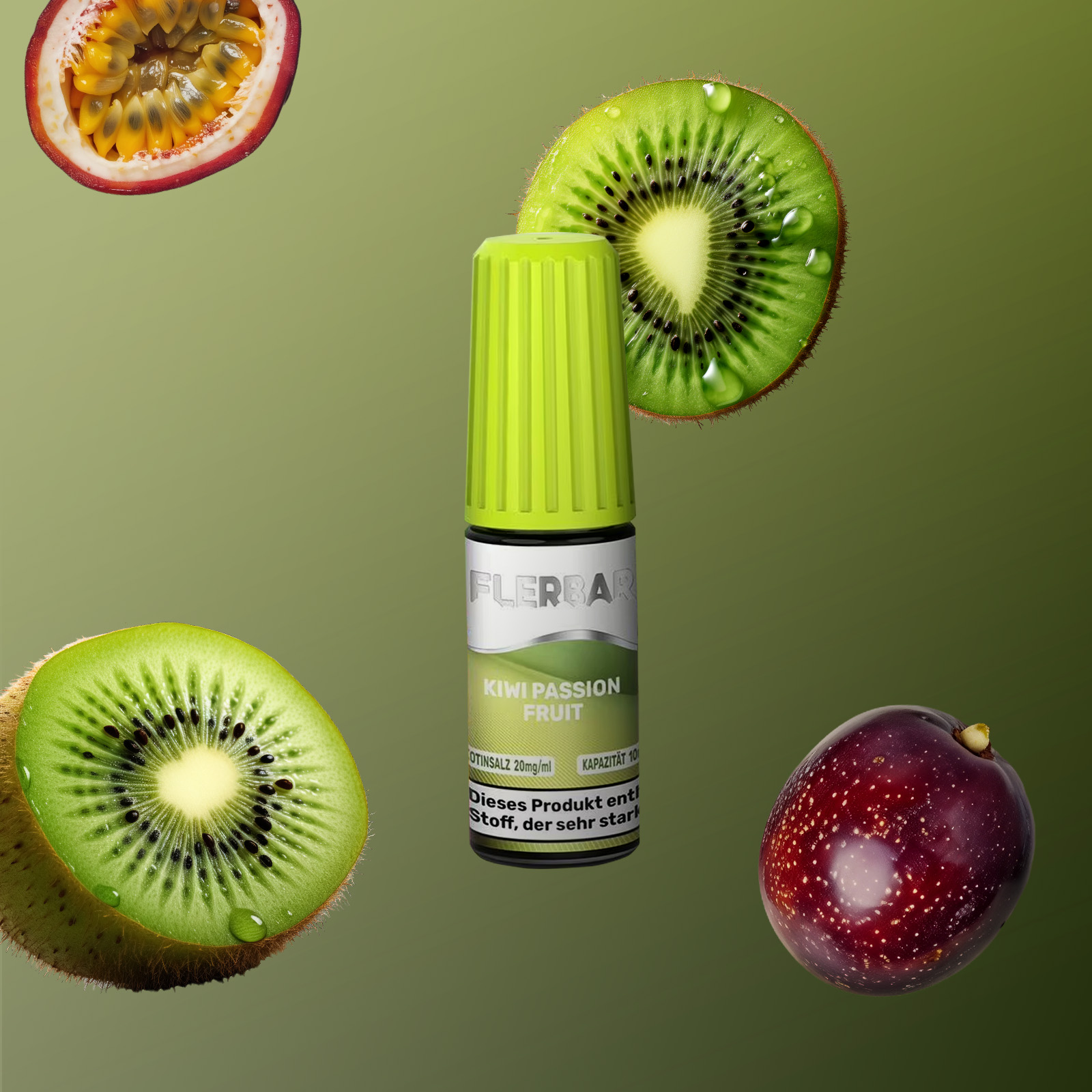 Flerbar - E-Liquid - Nicotine salt - Kiwi Passionfruit - 10 ml - 20 mg