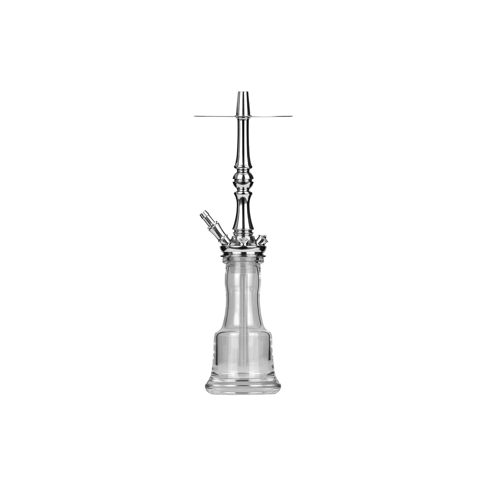 Moze Tradi Shisha Silver M Set – Edelstahl, Clear Bowl M